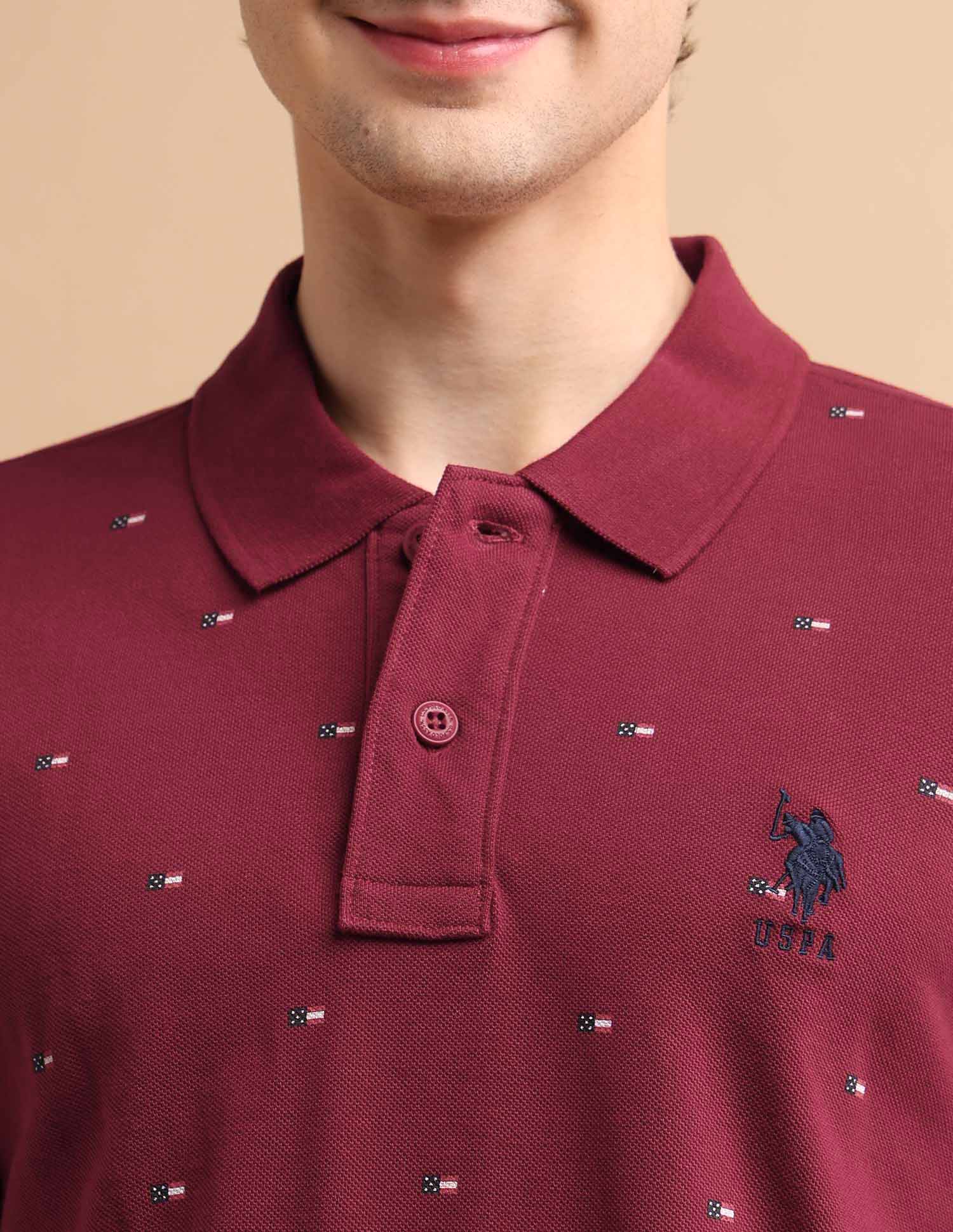Flag Print Polo Shirt - Image 7