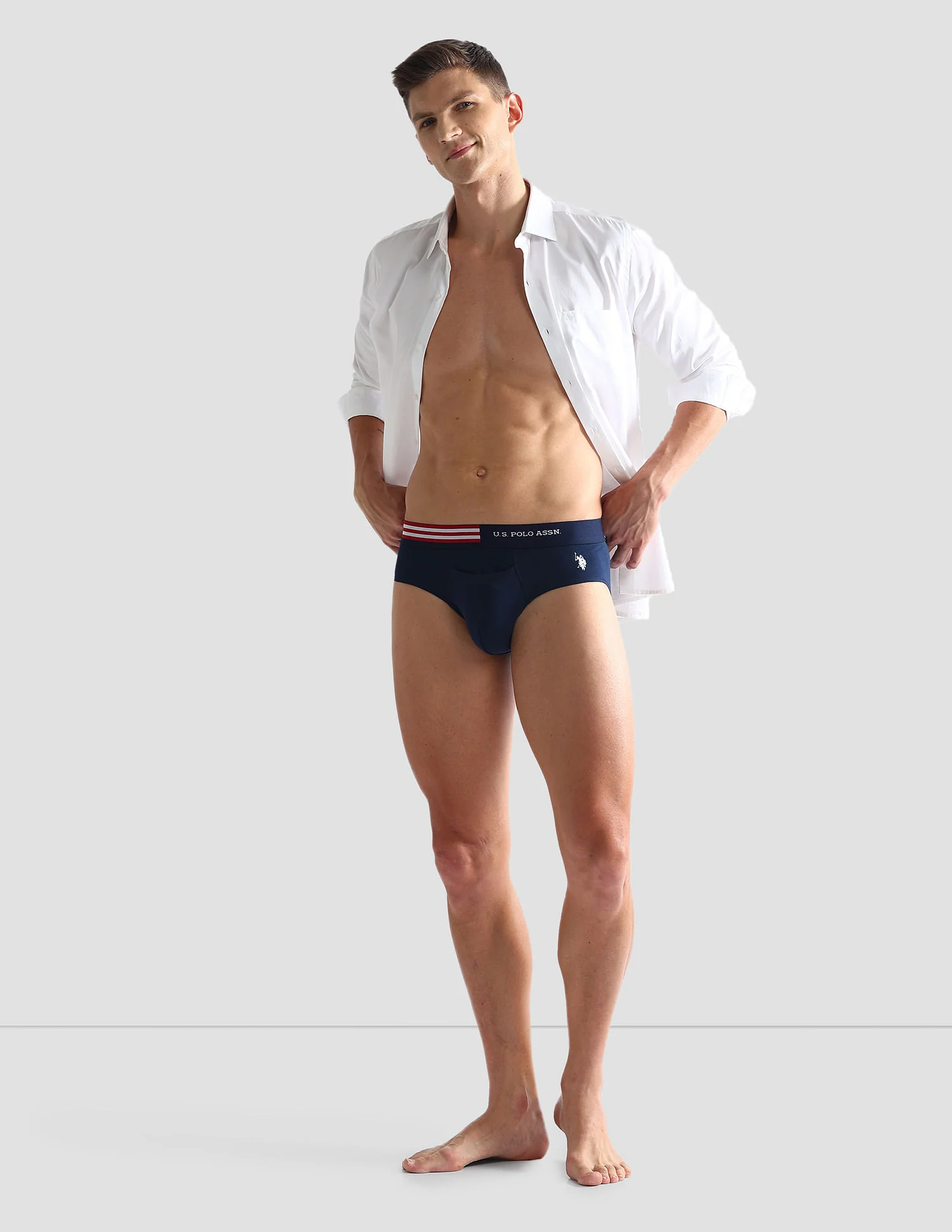 Flag Waist Single Jersey OEB06 Briefs - Pack Of 2 - Image 3