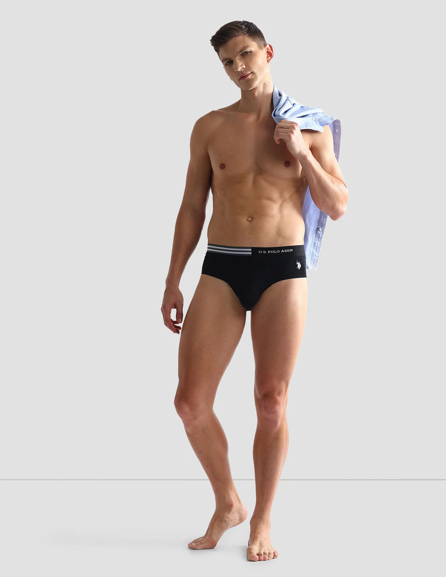 Flag Waist Single Jersey OEB06 Briefs - Pack Of 2 - Image 3