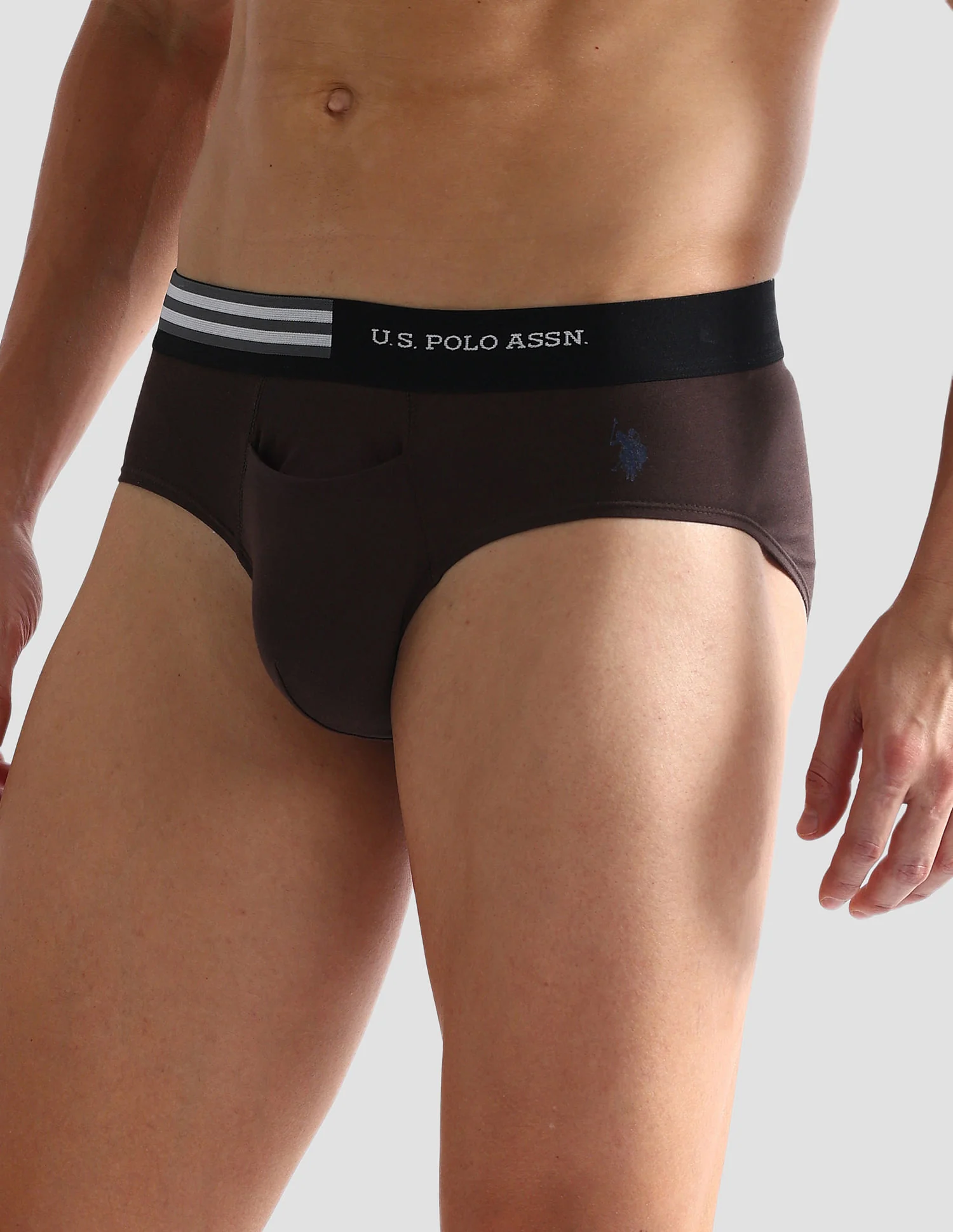 Flag Waist Single Jersey OEB06 Briefs - Pack Of 2 - Image 5