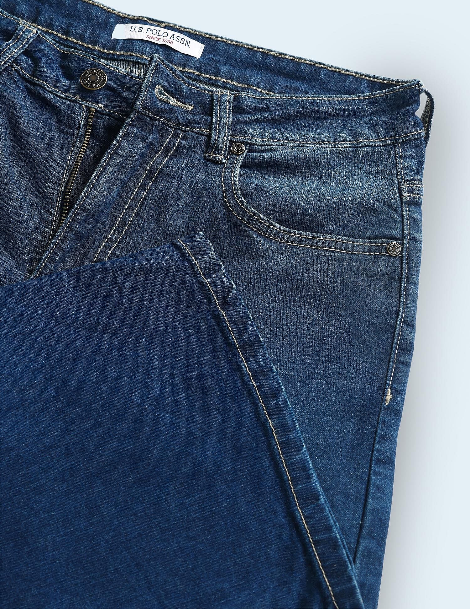 Floor Flared Fit Blue Jeans - Image 2