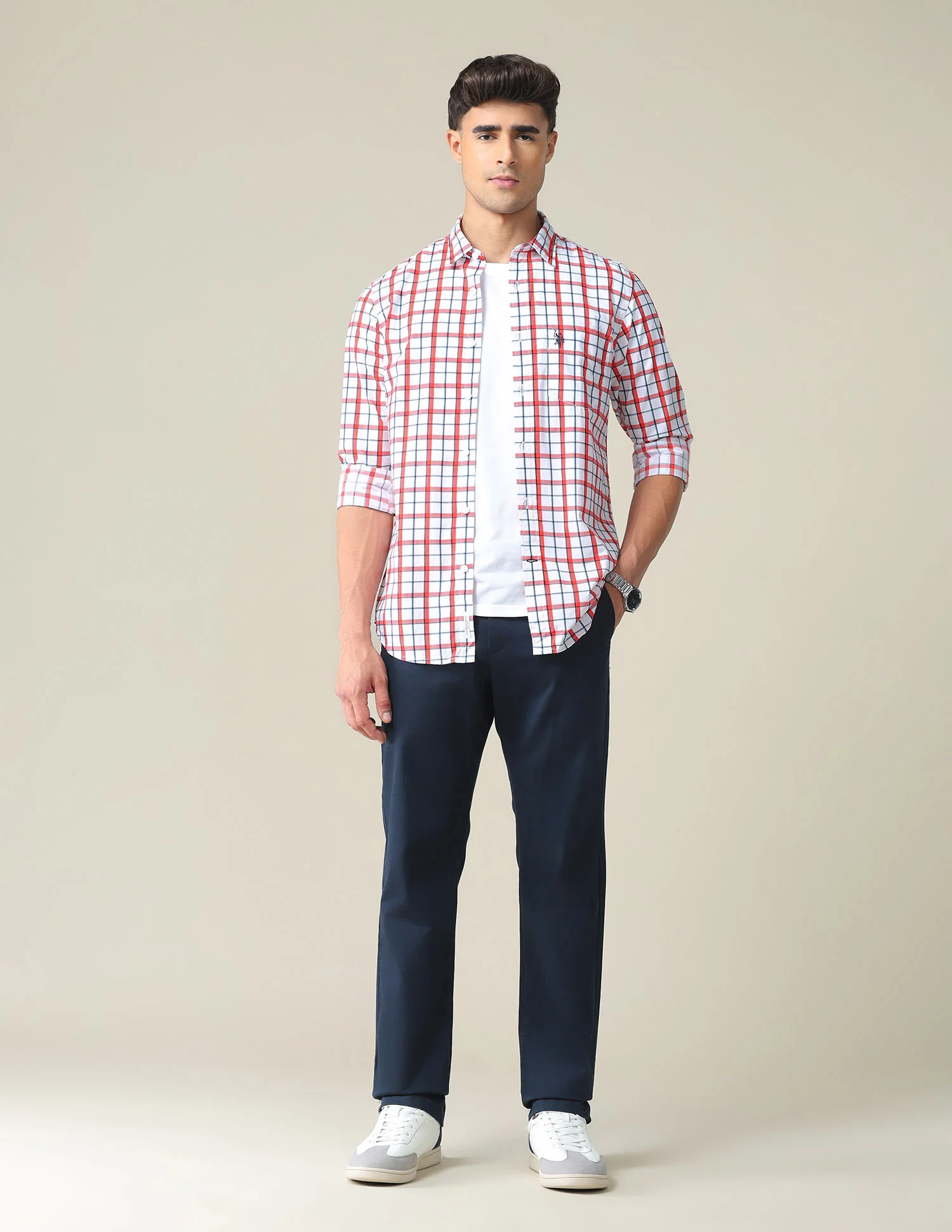 Floral Print Cotton Polo Shirt - Image 3