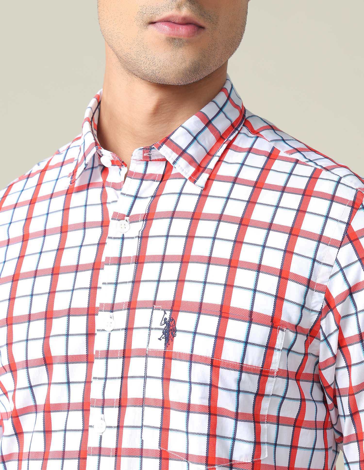 Floral Print Cotton Polo Shirt - Image 7