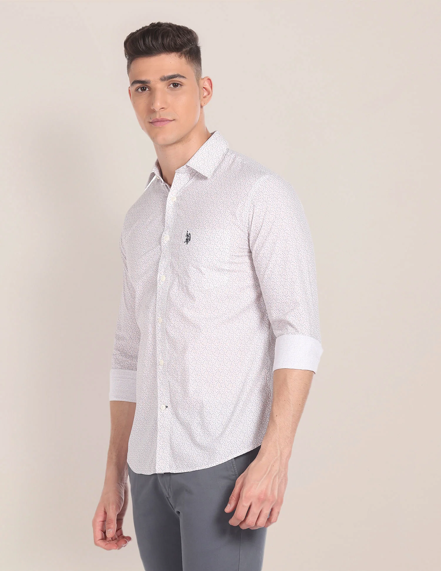 Floral Print Cotton Shirt - Image 4