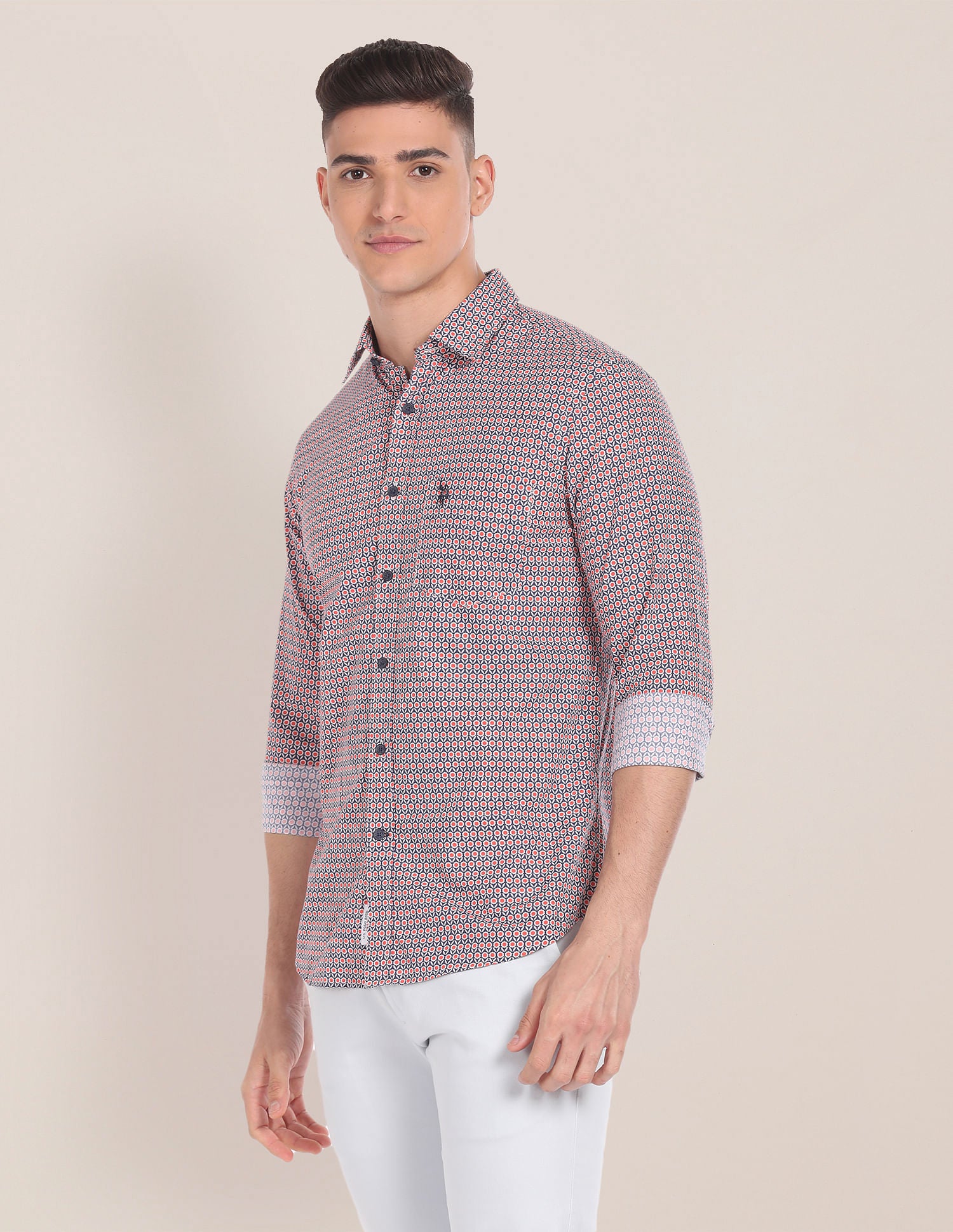 Floral Print Cotton Shirt - Image 4