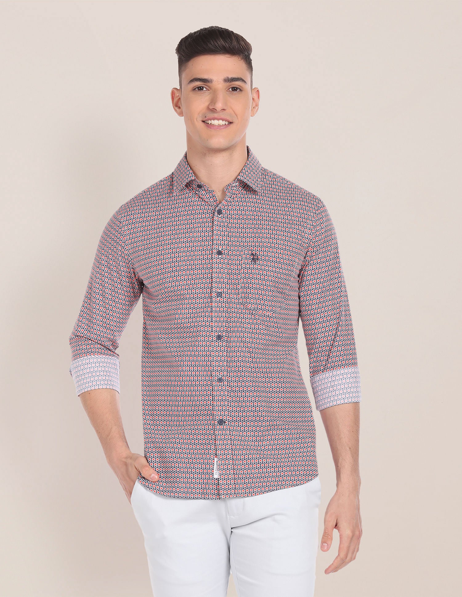 Floral Print Cotton Shirt - Image 6