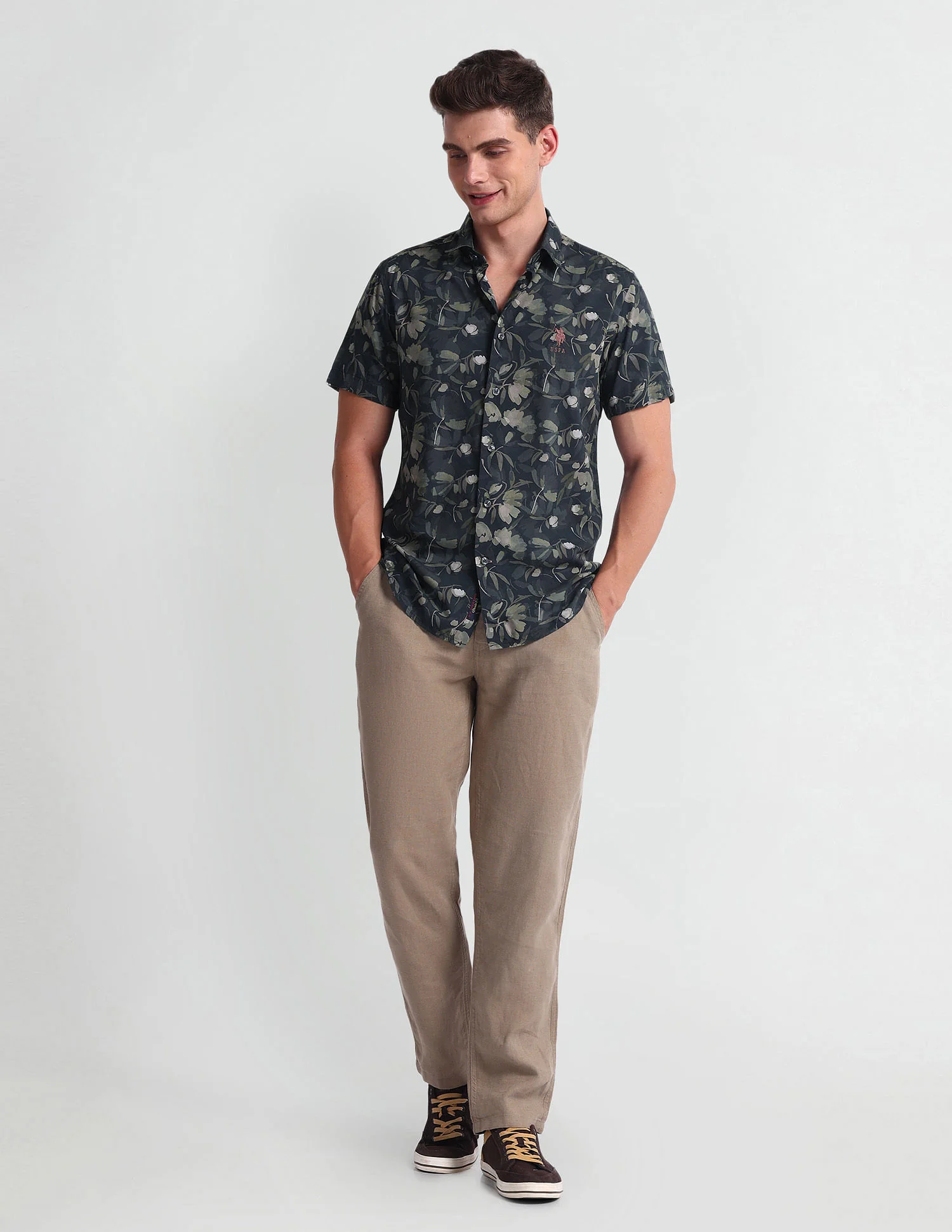 Floral Print Slim Fit Shirt - Image 3