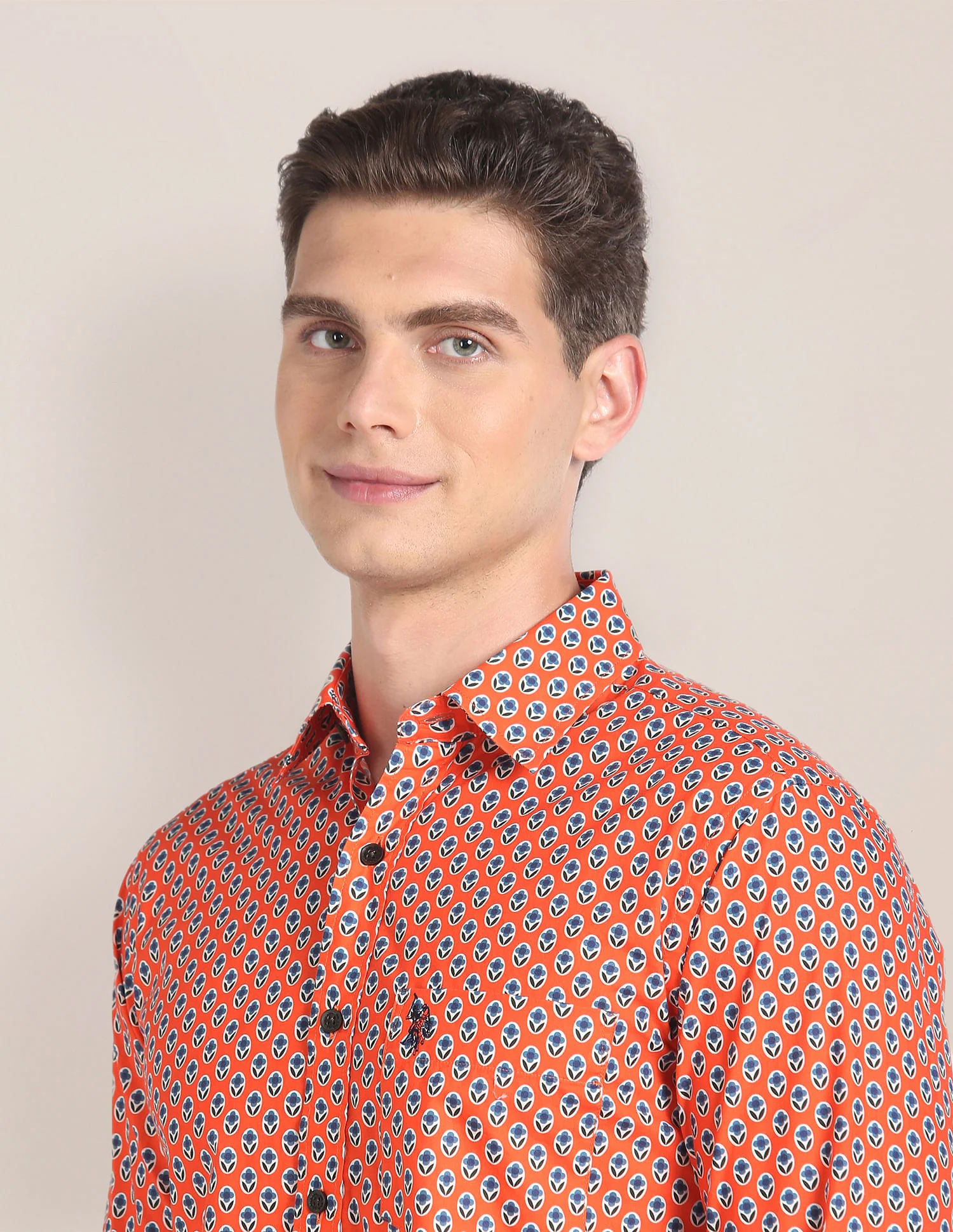 Floral Print Tailored Fit Shirt - Image 7