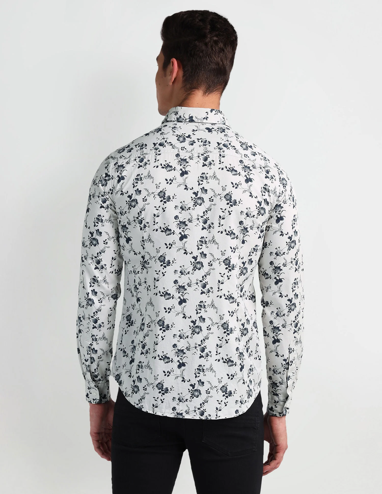 Floral Print Twill Shirt - Image 5
