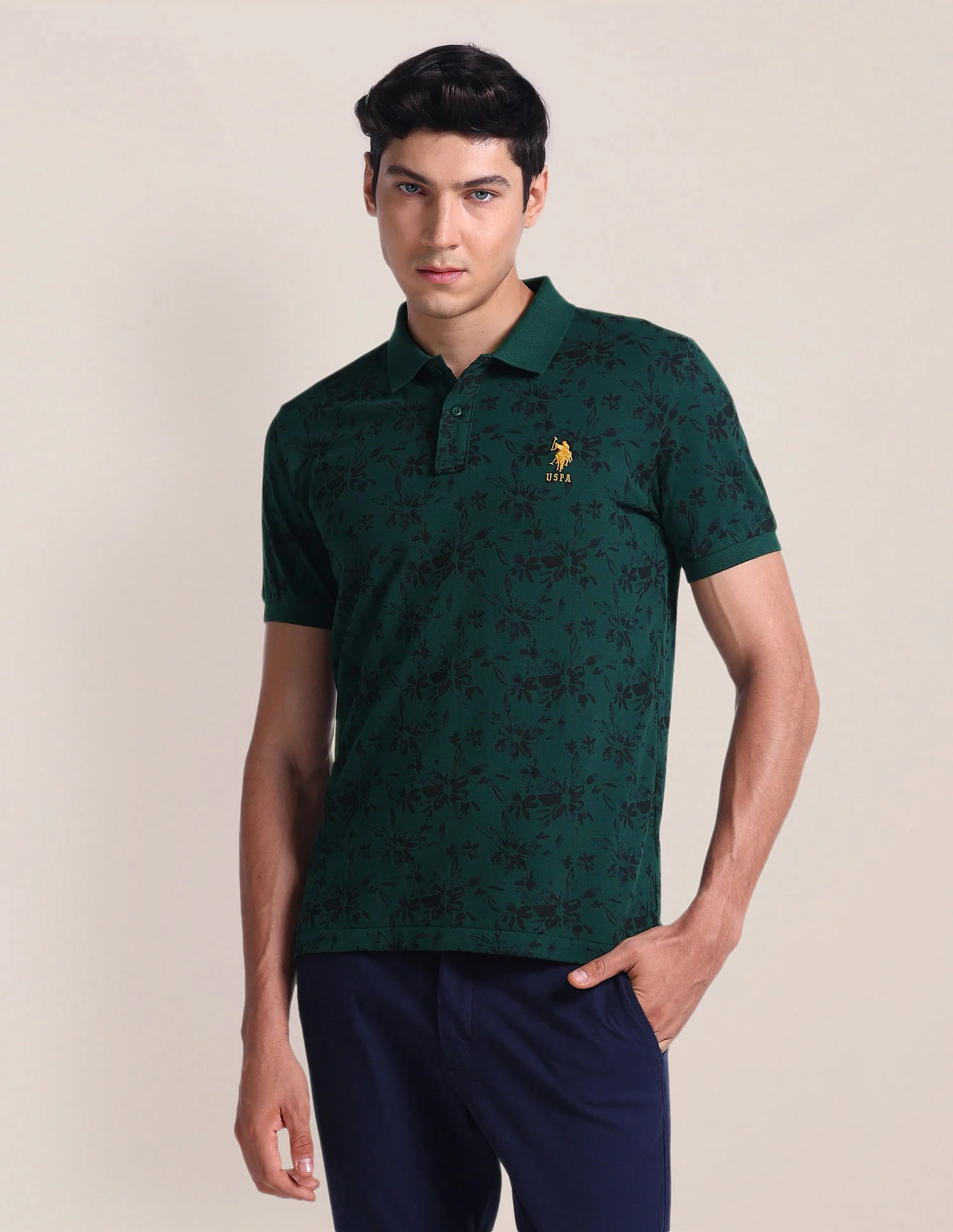 Floral Slim Fit Polo Shirt - Image 6