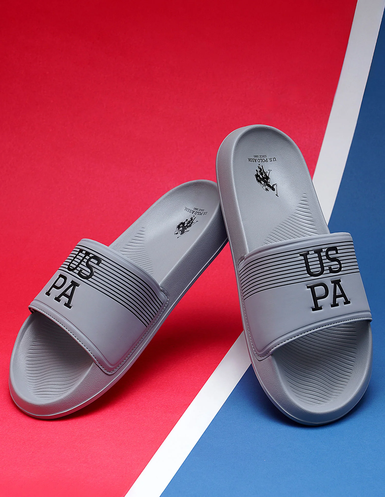 Men Brand Print Open Toe Beesley 6.0 Slides