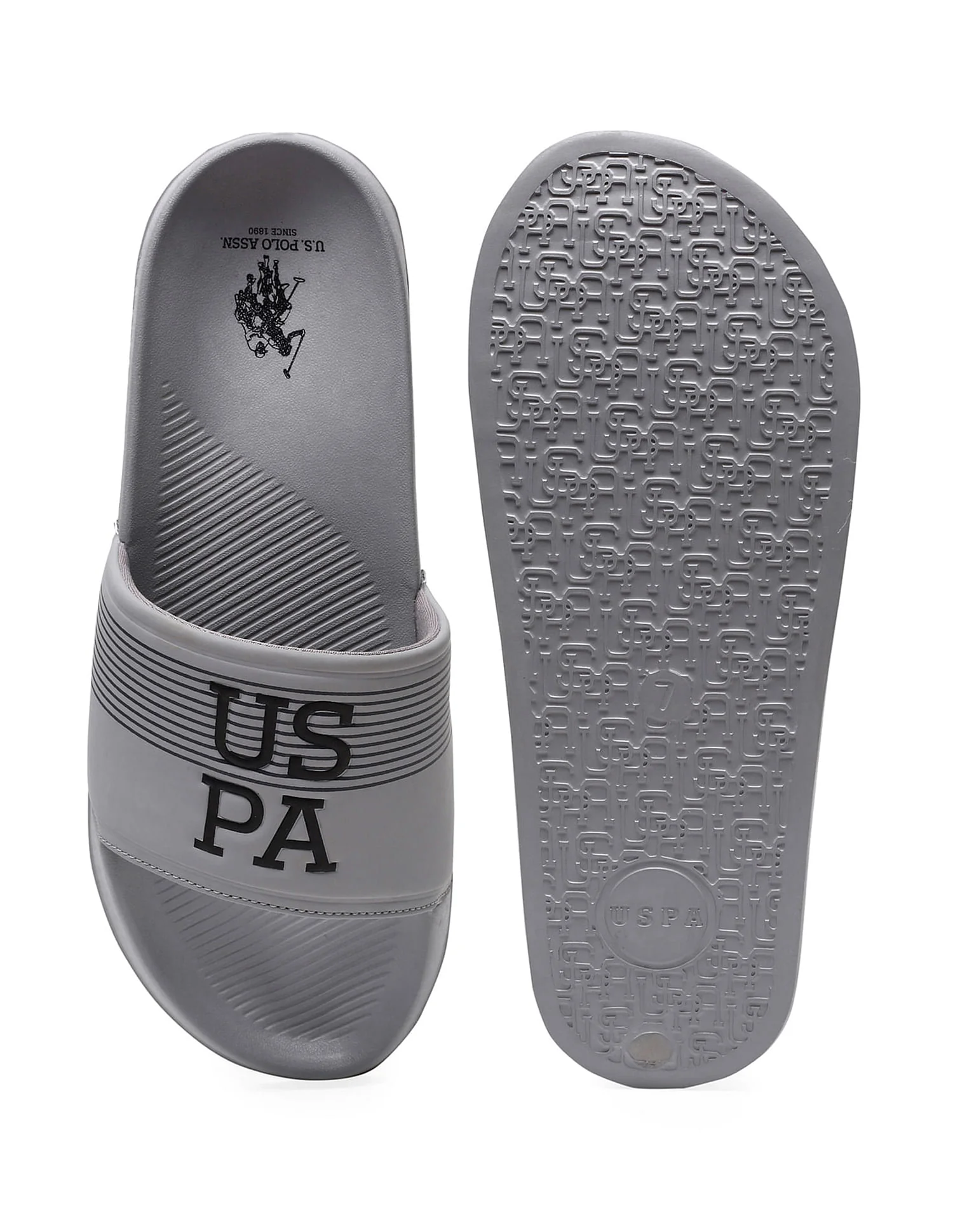 Men Brand Print Open Toe Beesley 6.0 Slides - Image 5