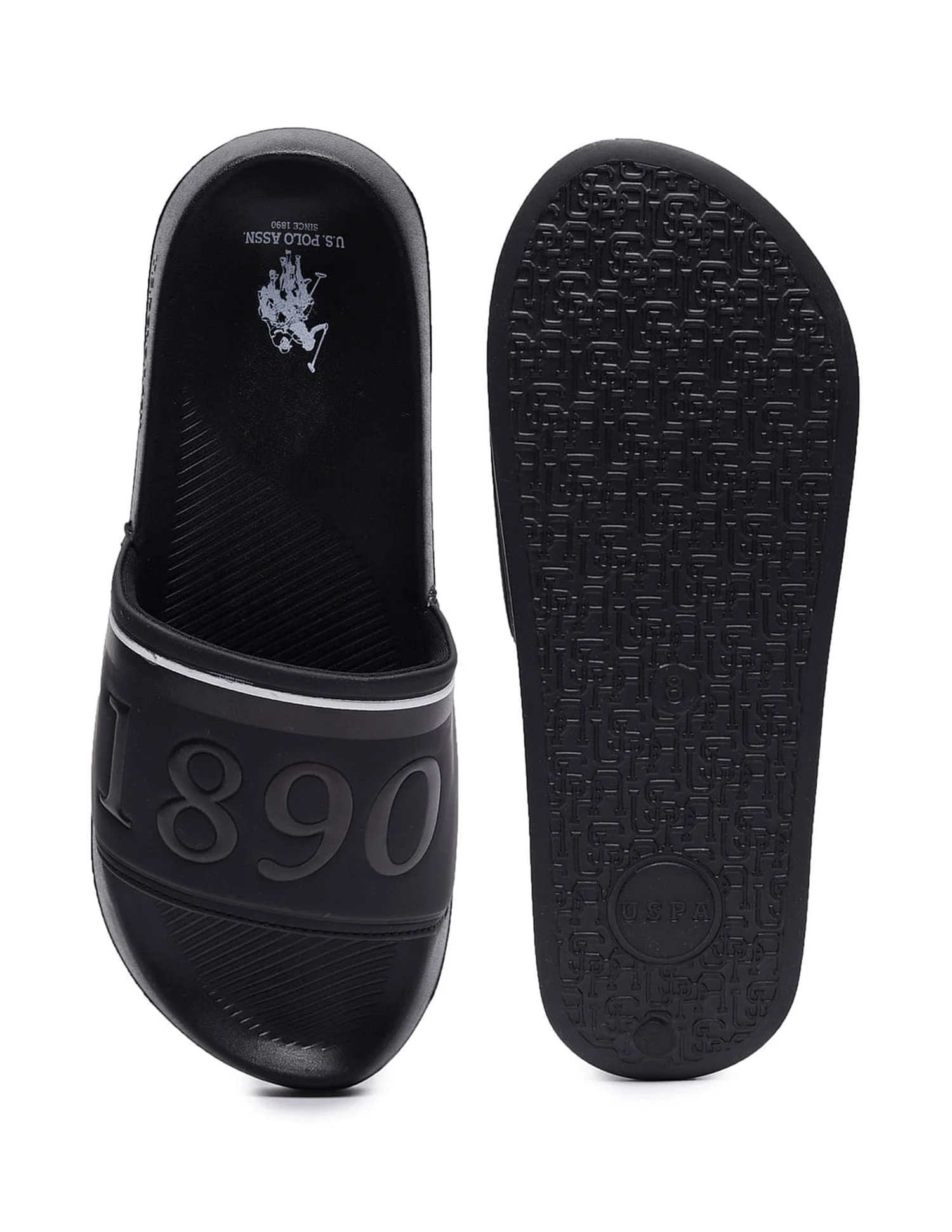 Men Brand Print Open Toe Raffer 7.0 Slides - Image 5
