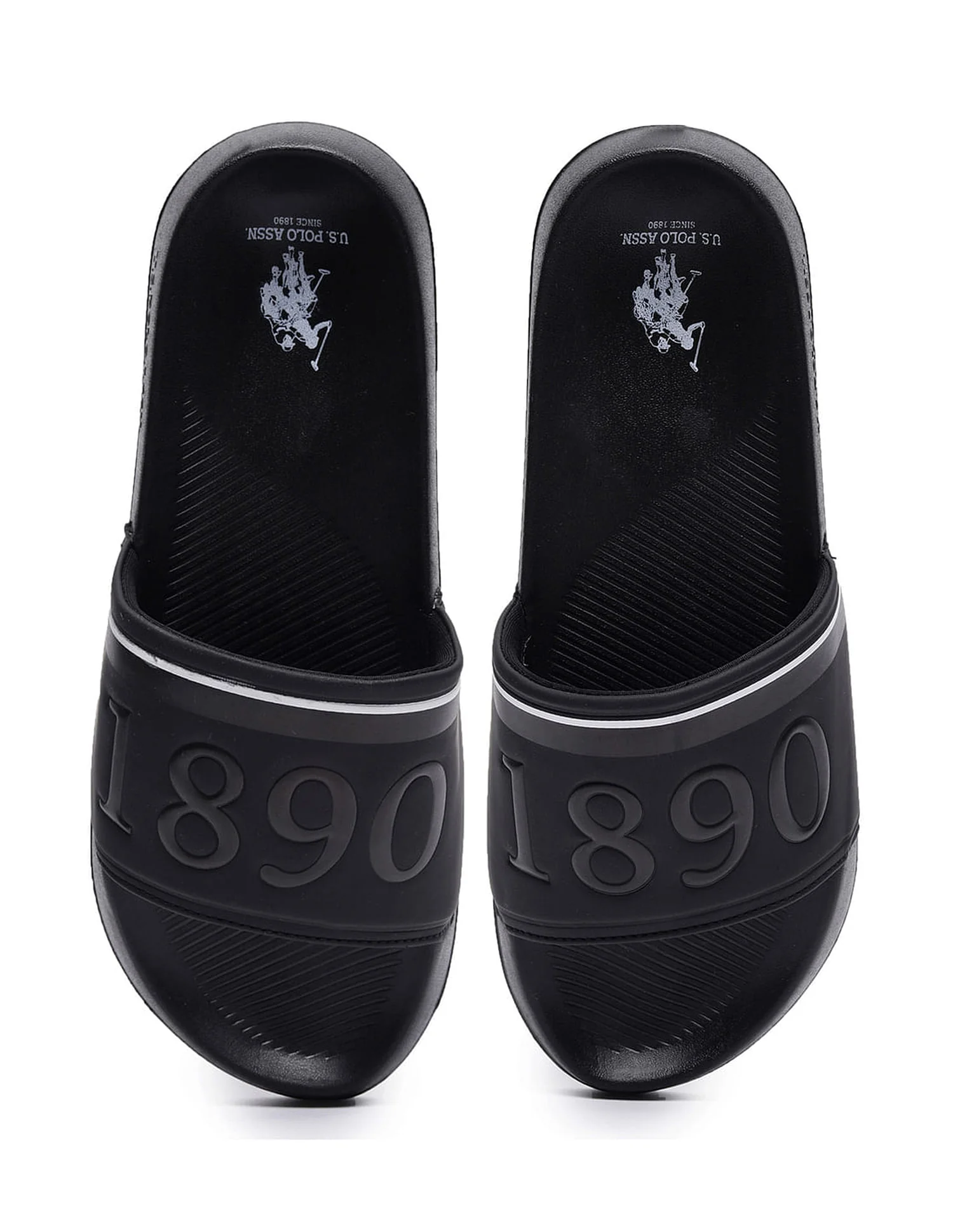 Men Brand Print Open Toe Raffer 7.0 Slides - Image 7