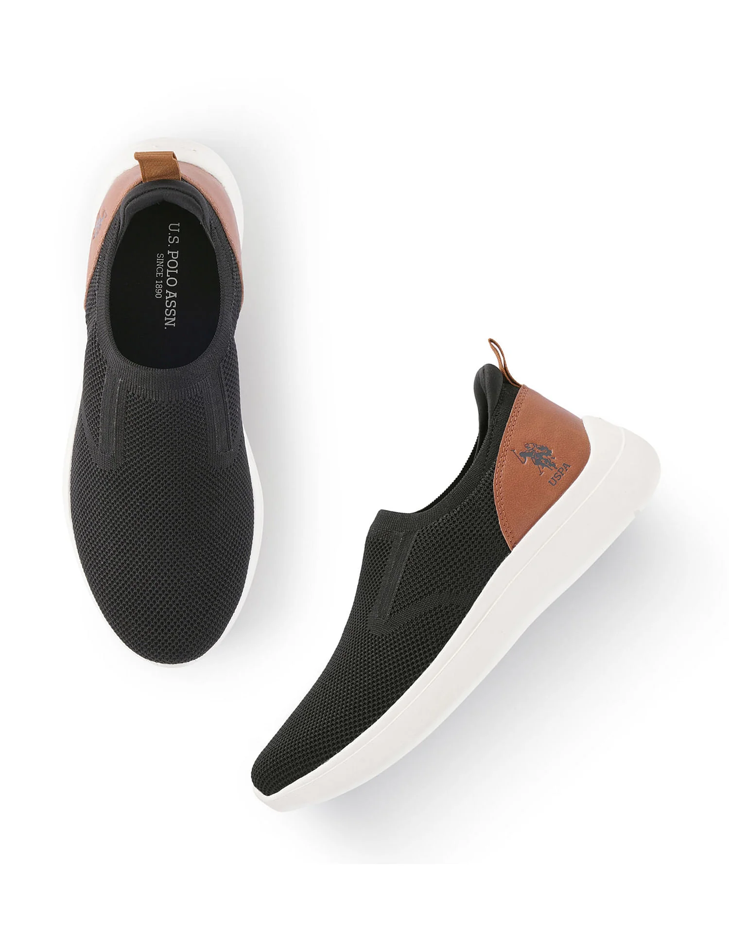 Men Tenore 2.0 Black Uspa Sport  Sneaker Slip On - Image 3
