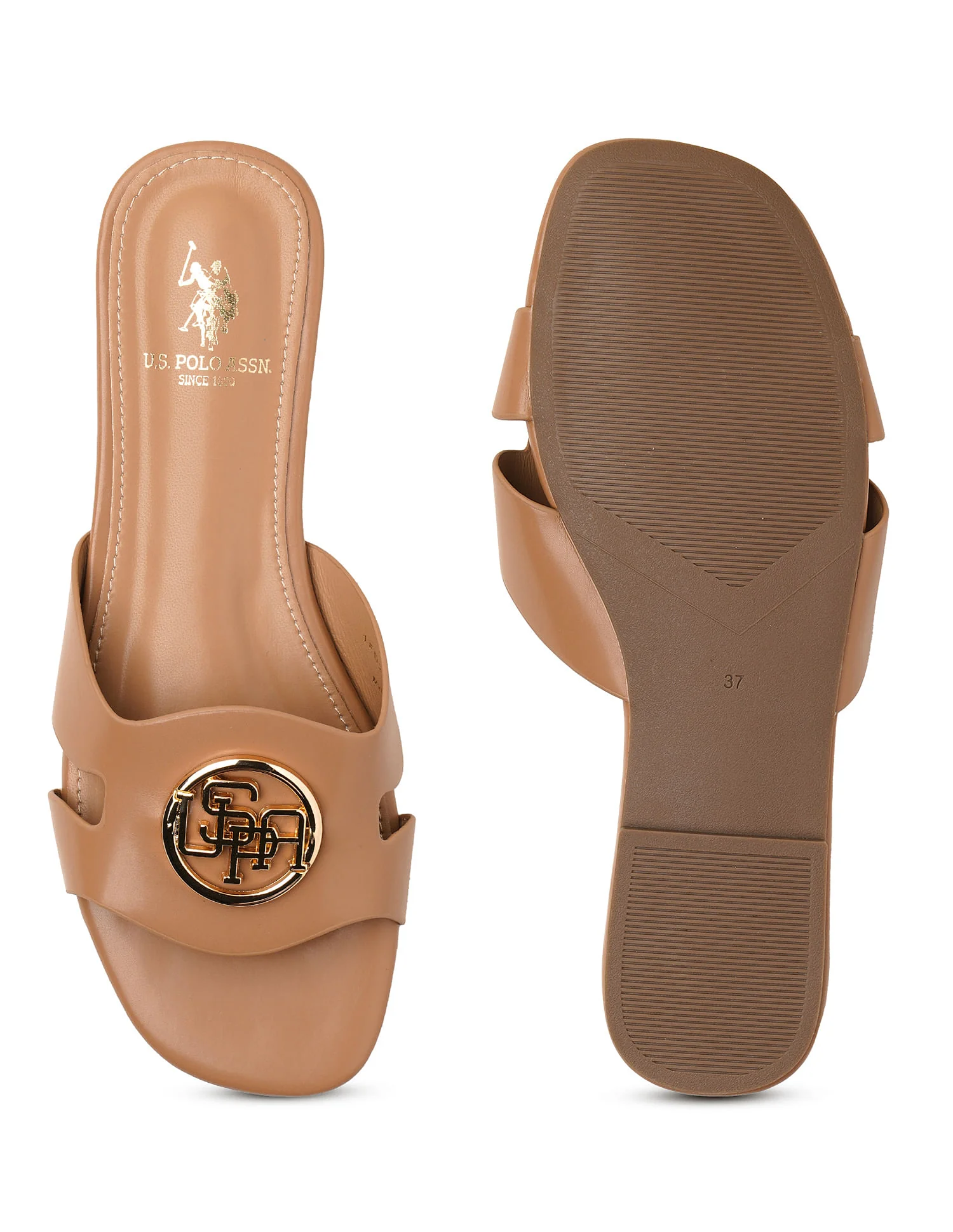 Logo Accent Vamp Strap Perla Sandals - Image 6