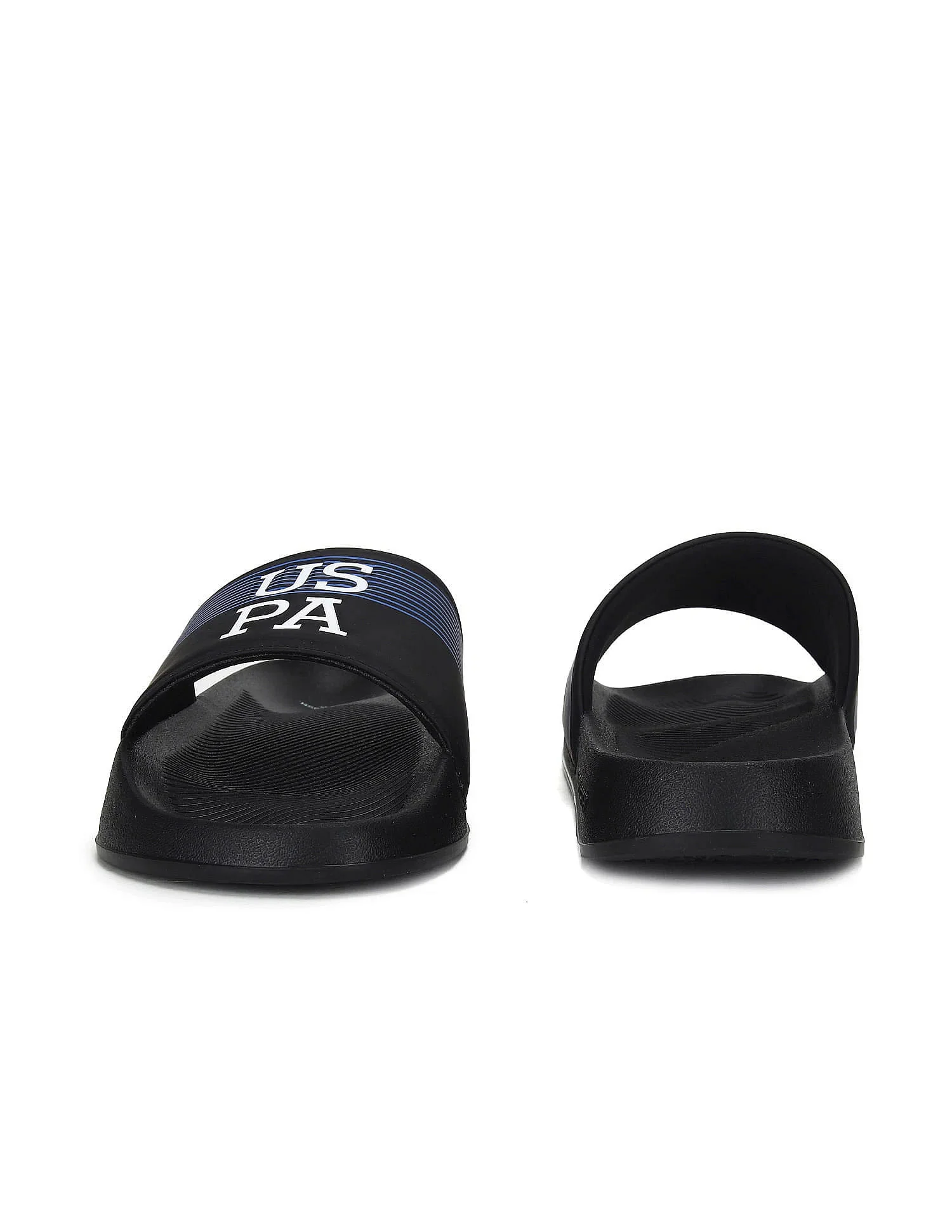 Men Brand Print Beesley 5.0 Blk Slides - Image 7