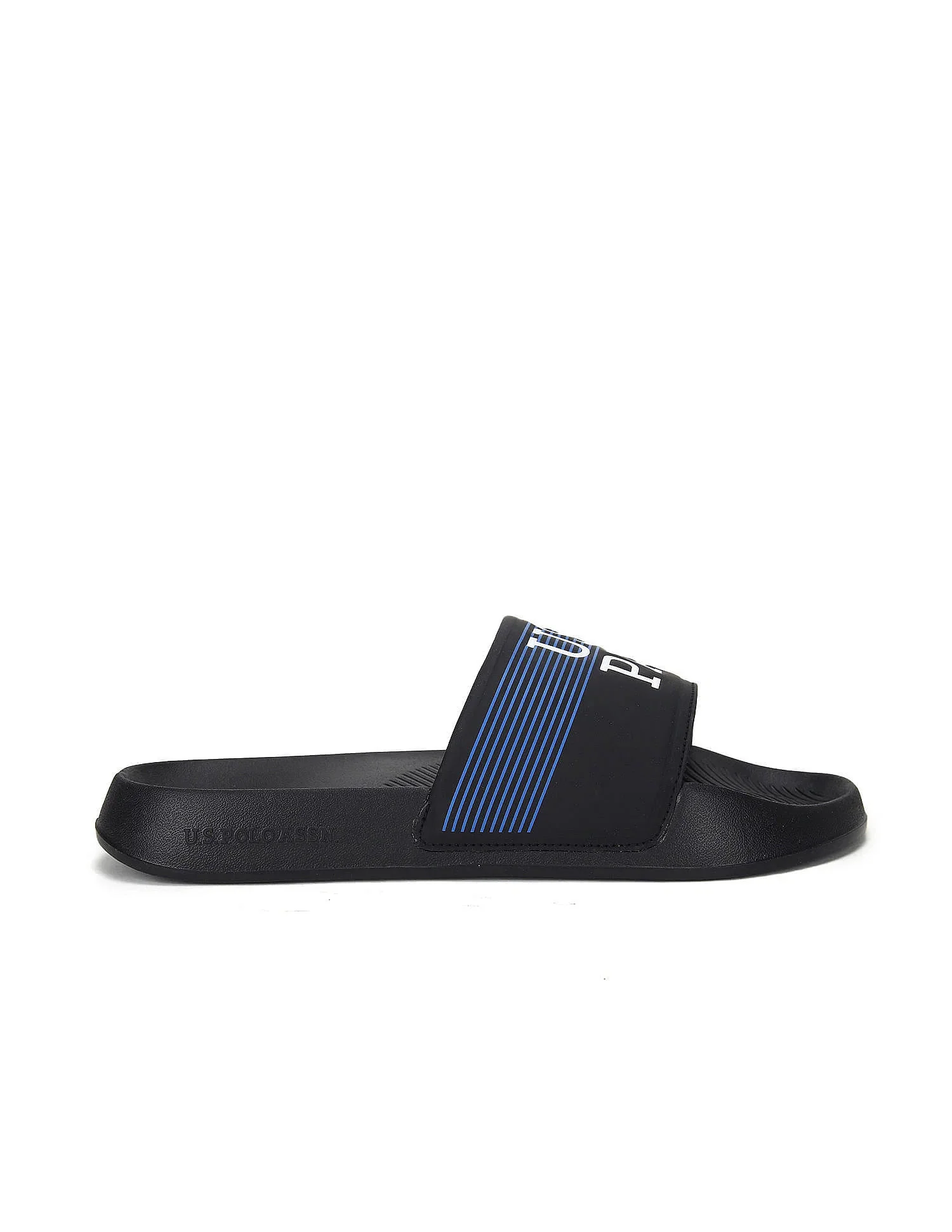 Men Brand Print Beesley 5.0 Blk Slides - Image 5