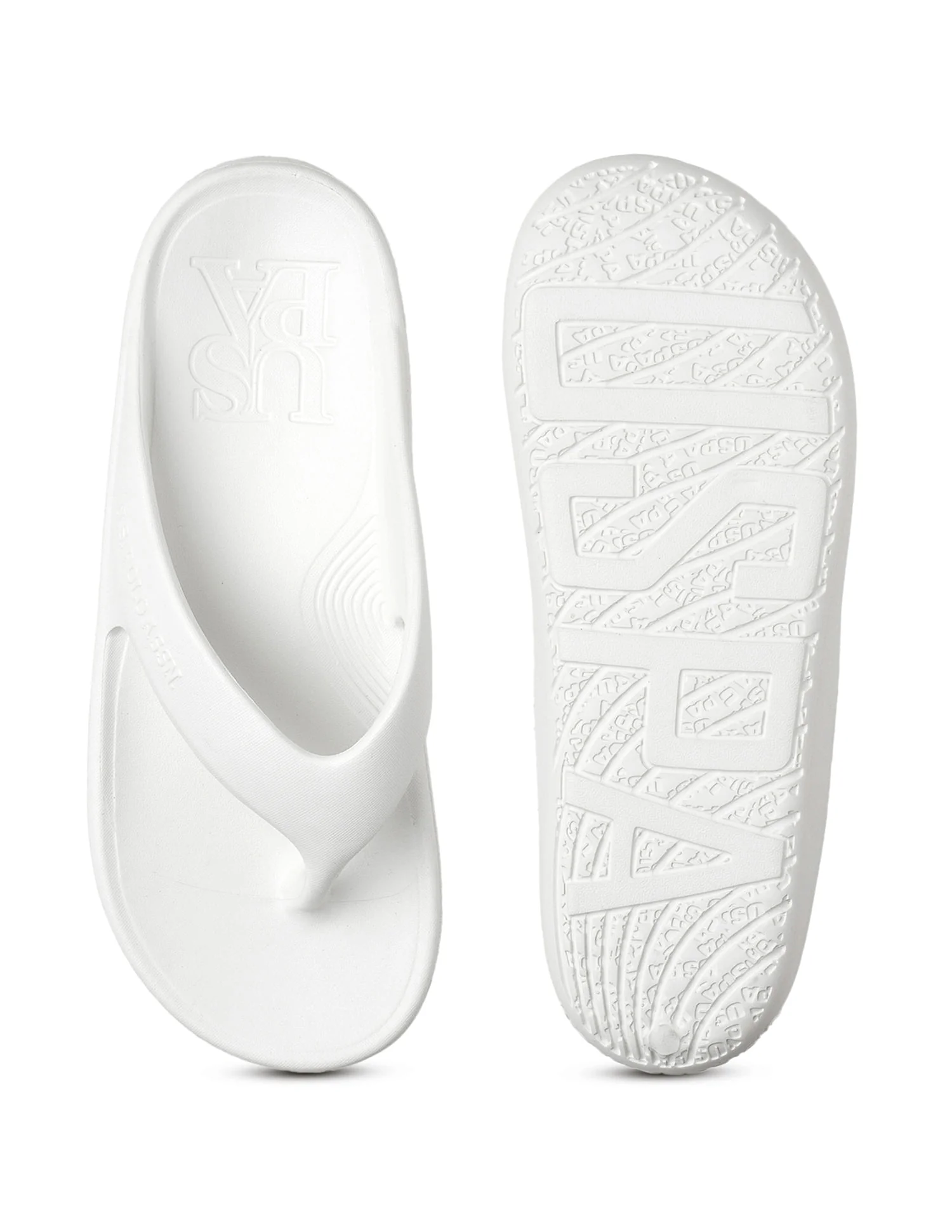 Men Axel 2.0 White Foam Walk Flip Flop - Image 6