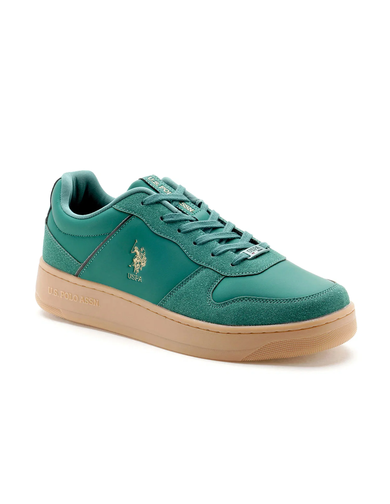 Men Jaxon 2.0 Dk. Green Retro Court Sneakers - Image 2