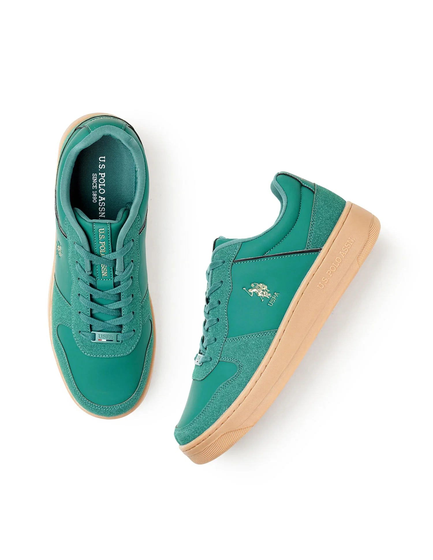 Men Jaxon 2.0 Dk. Green Retro Court Sneakers - Image 3