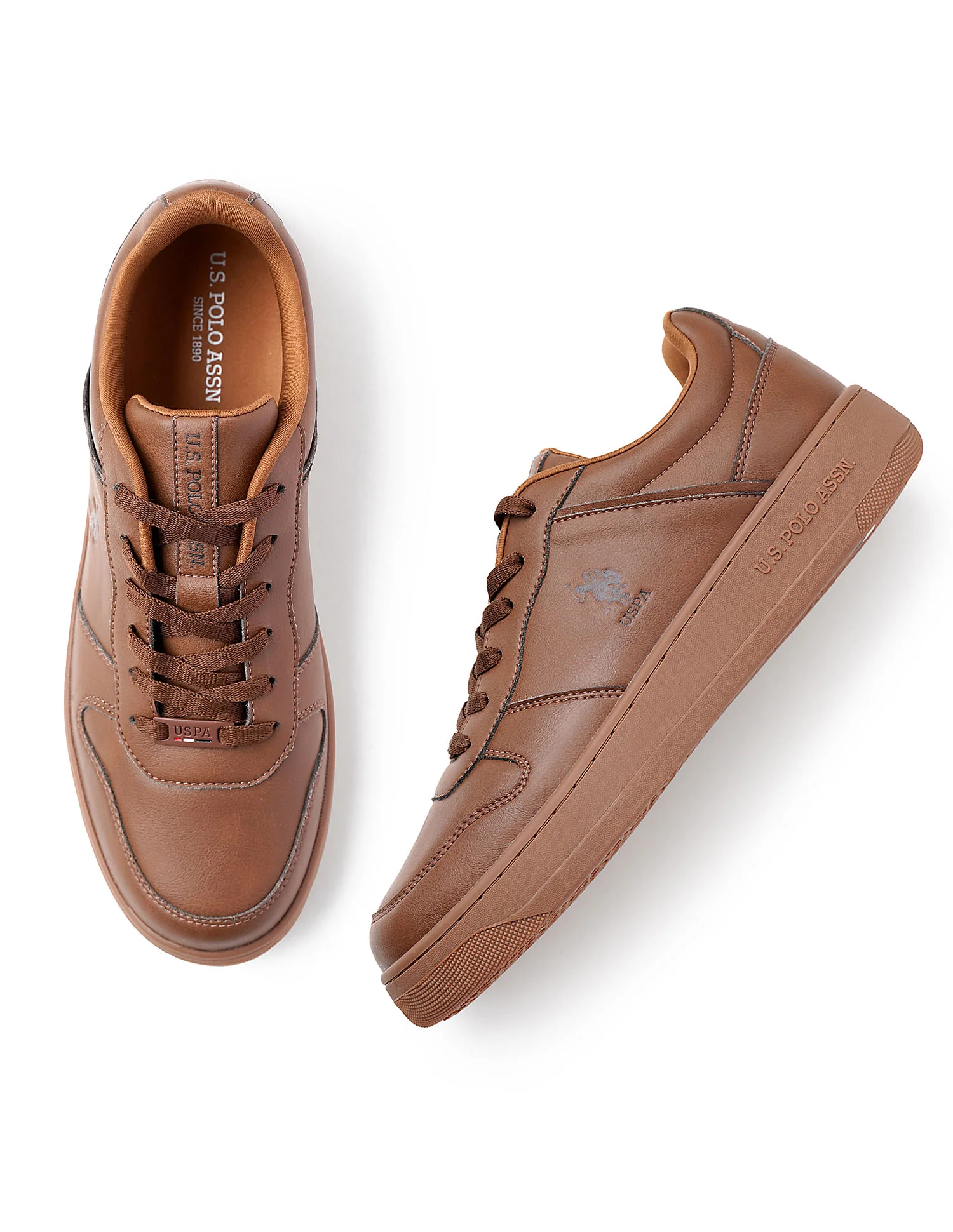 Men Jaxon Brown Retro Court Sneakers - Image 2