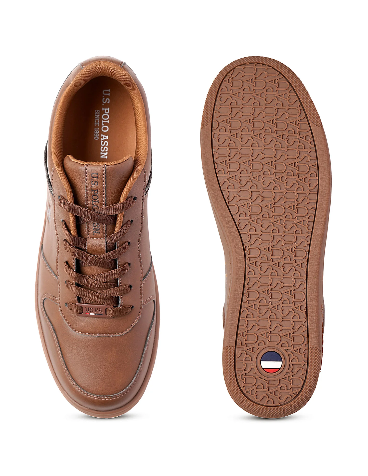 Men Jaxon Brown Retro Court Sneakers - Image 5