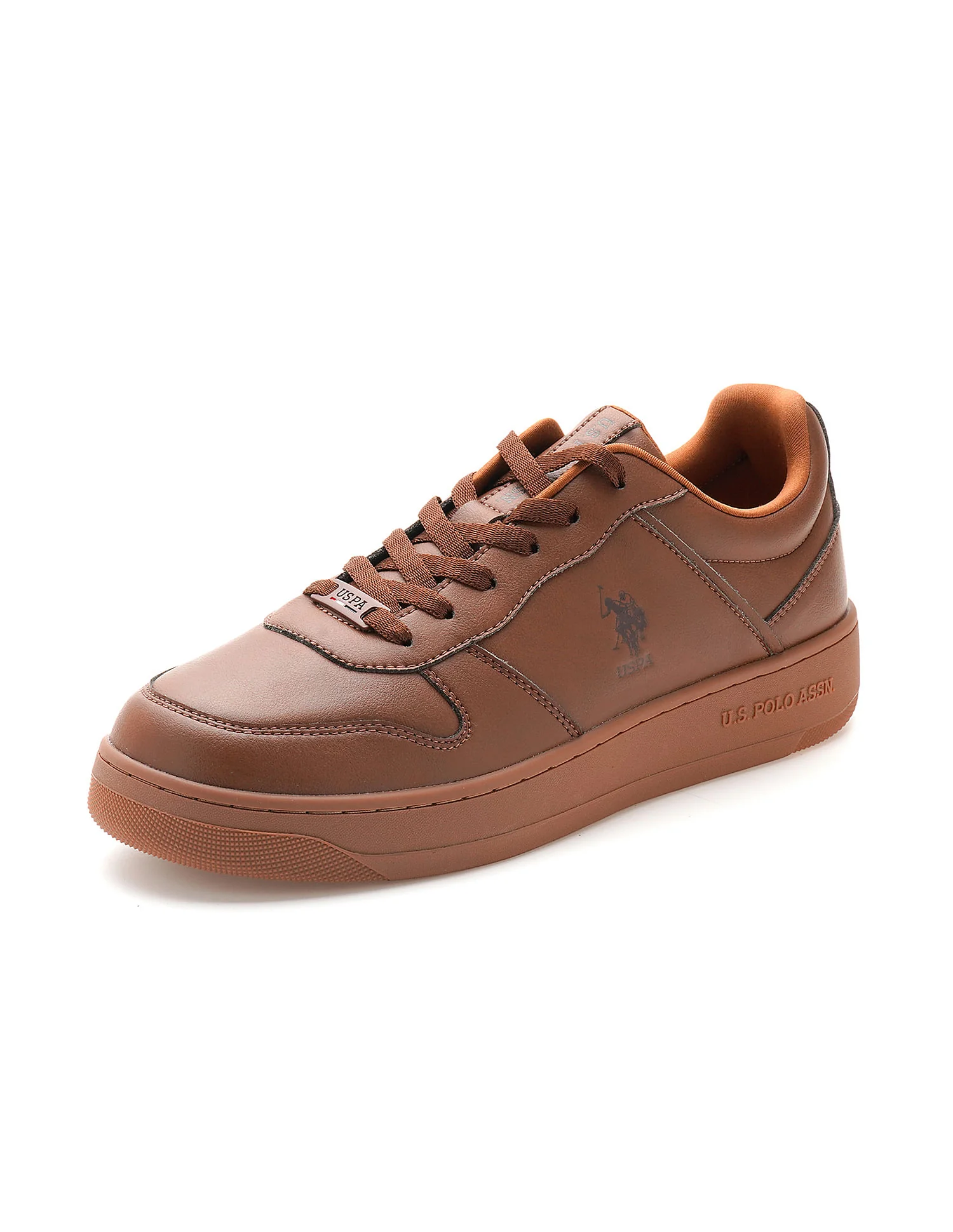 Men Jaxon Brown Retro Court Sneakers - Image 6