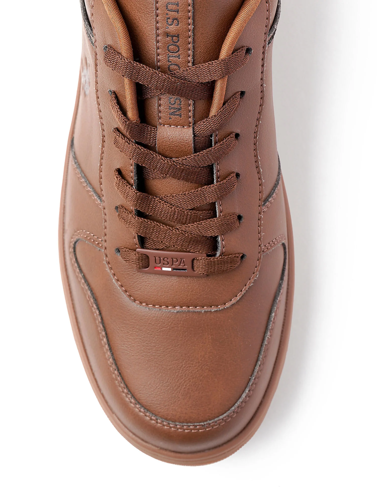 Men Jaxon Brown Retro Court Sneakers - Image 7