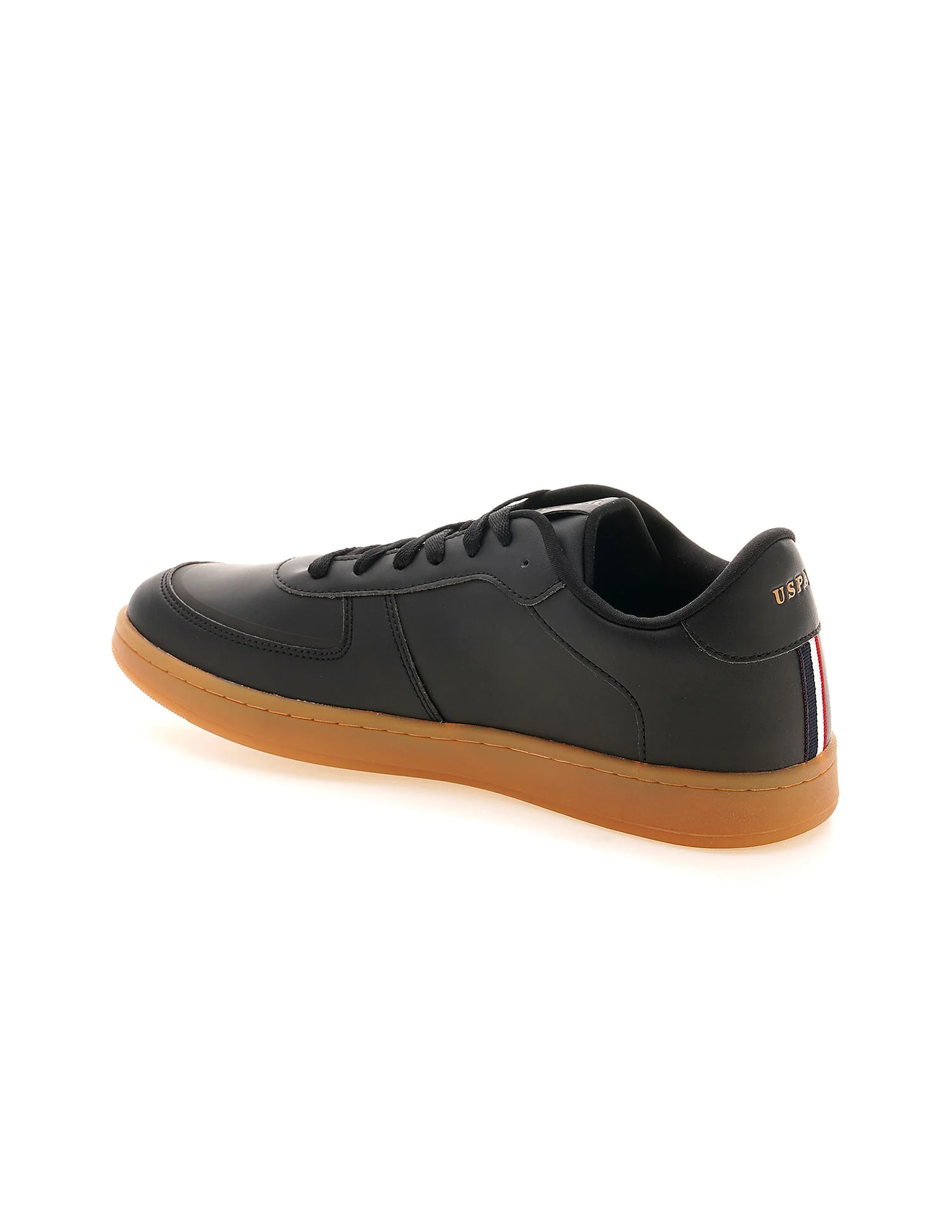 Men Reiner Black Retro Court Sneakers - Image 4