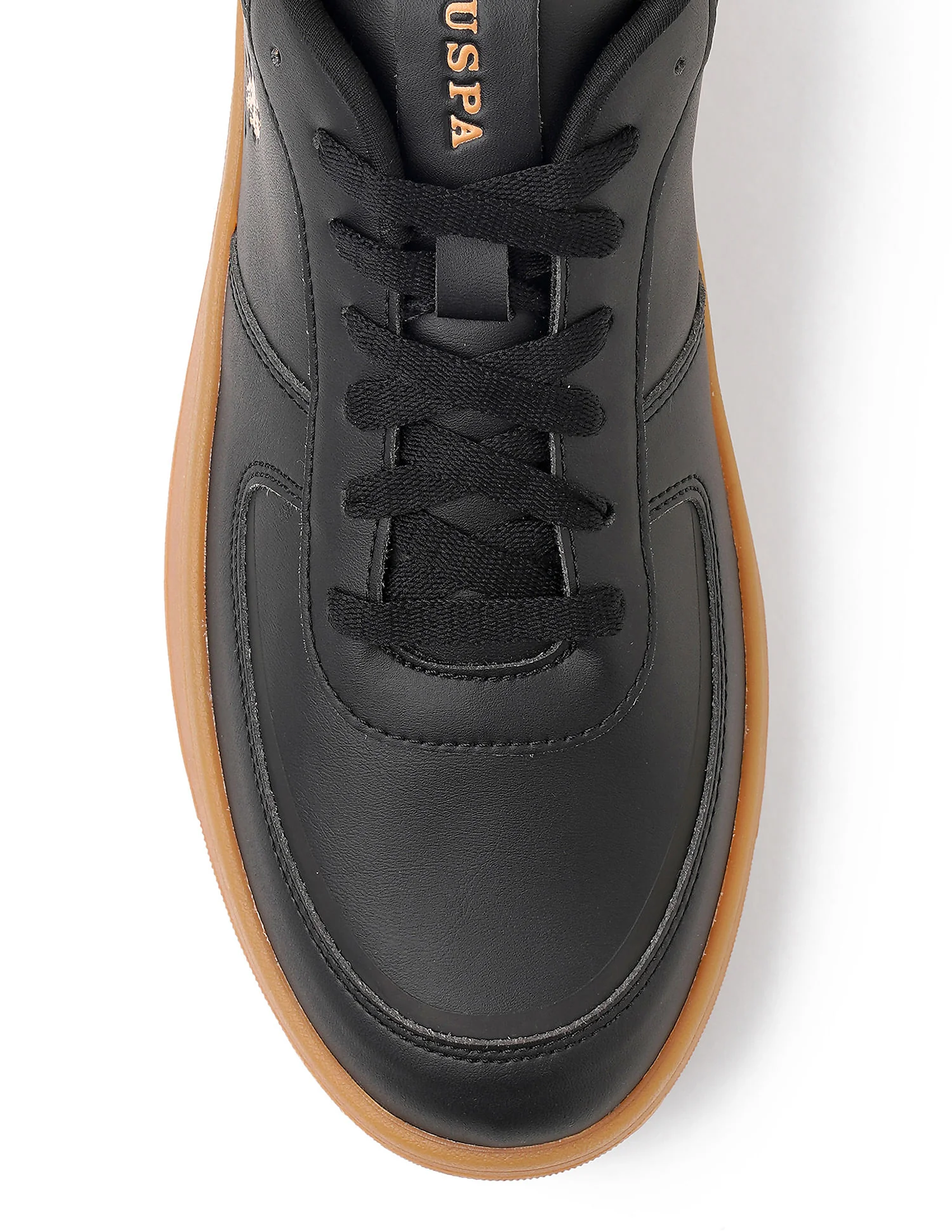 Men Reiner Black Retro Court Sneakers - Image 7
