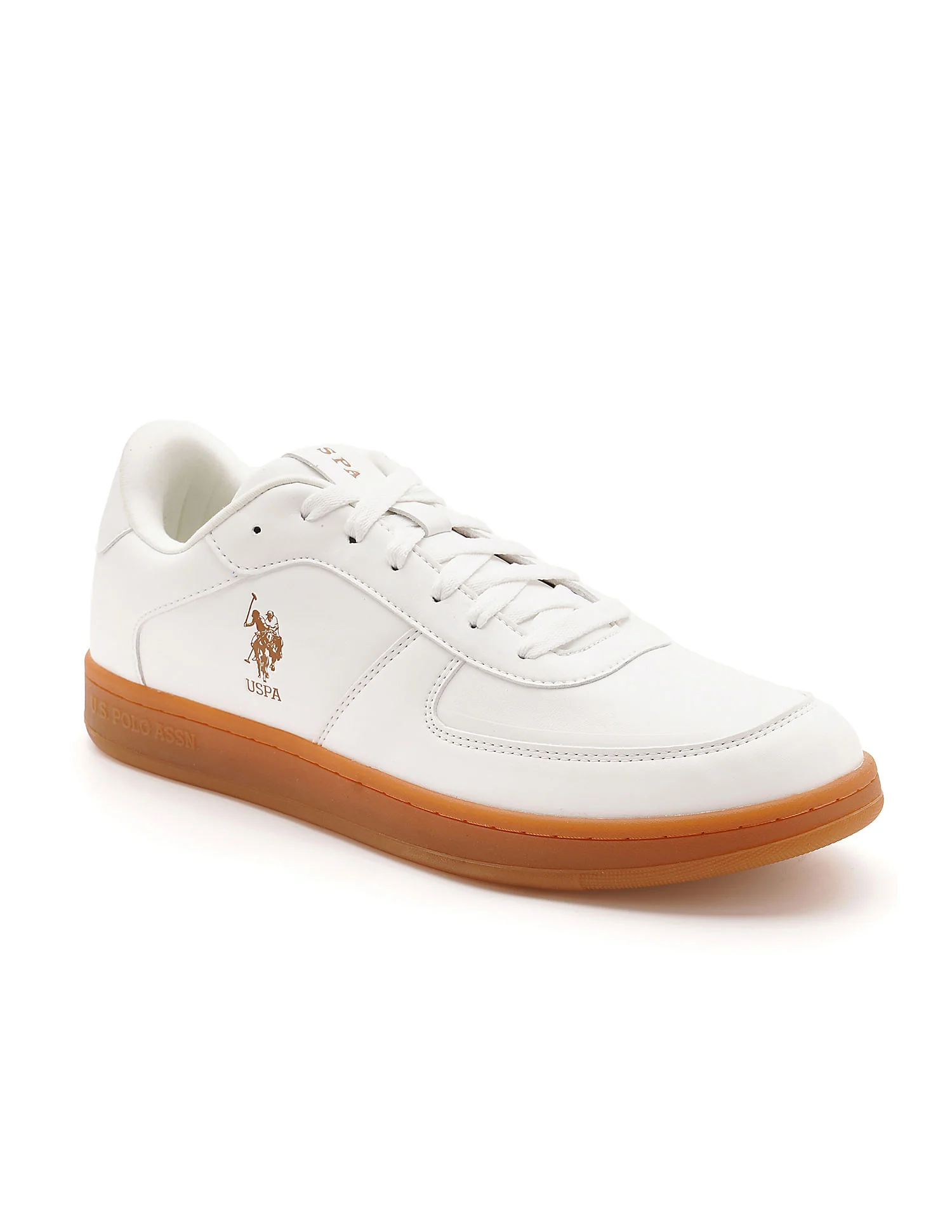 Men Reiner Beige Retro Court Sneakers - Image 2