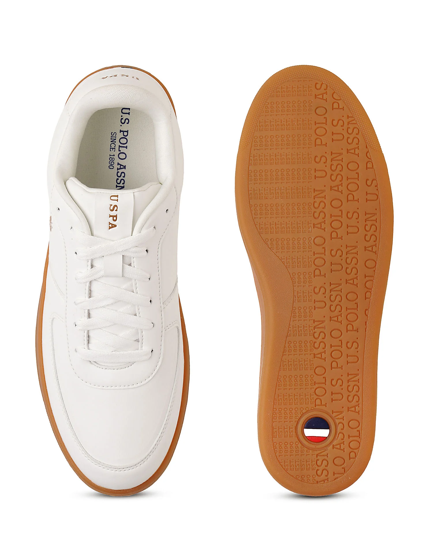 Men Reiner Beige Retro Court Sneakers - Image 6