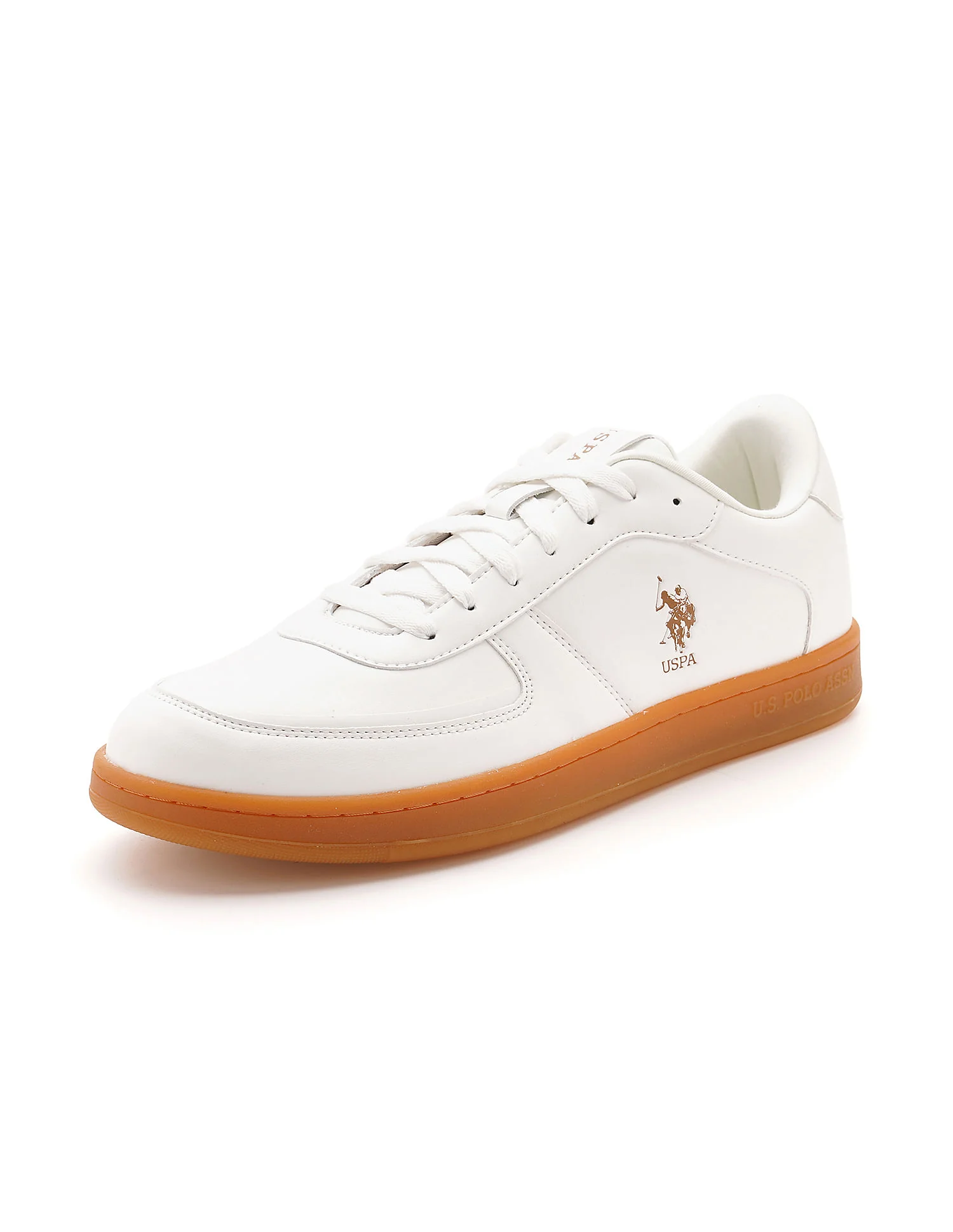 Men Reiner Beige Retro Court Sneakers - Image 7