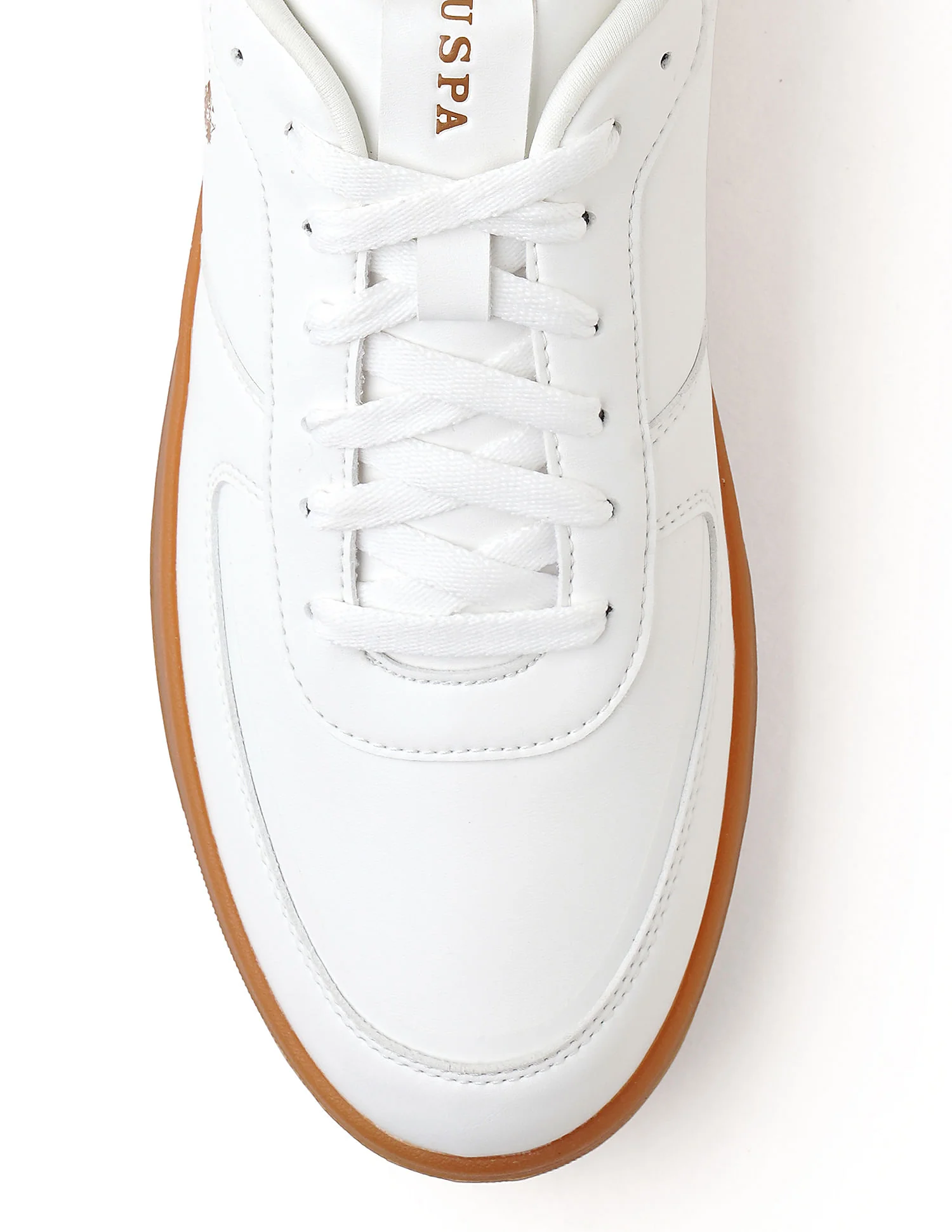 Men Reiner Beige Retro Court Sneakers - Image 8