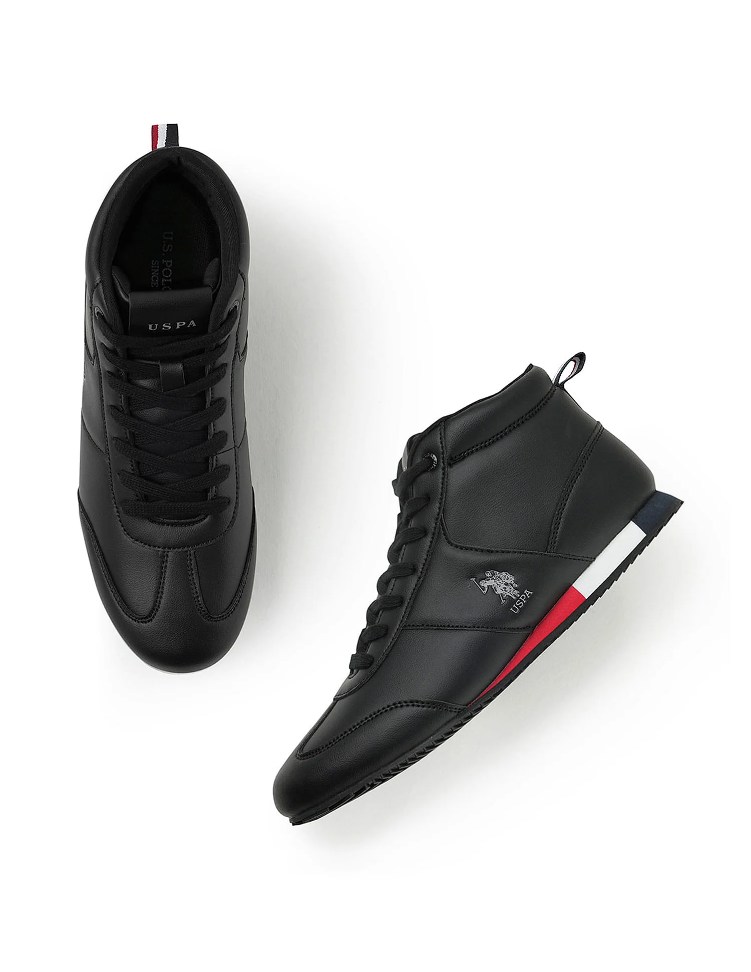 Men Rentso 2.0 Black Retro Mid Top  Sneakers - Image 2