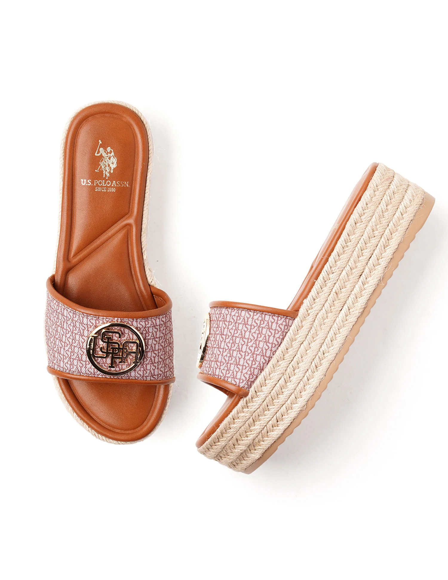 Monogram Vamp Strap Cristina Sandals - Image 3