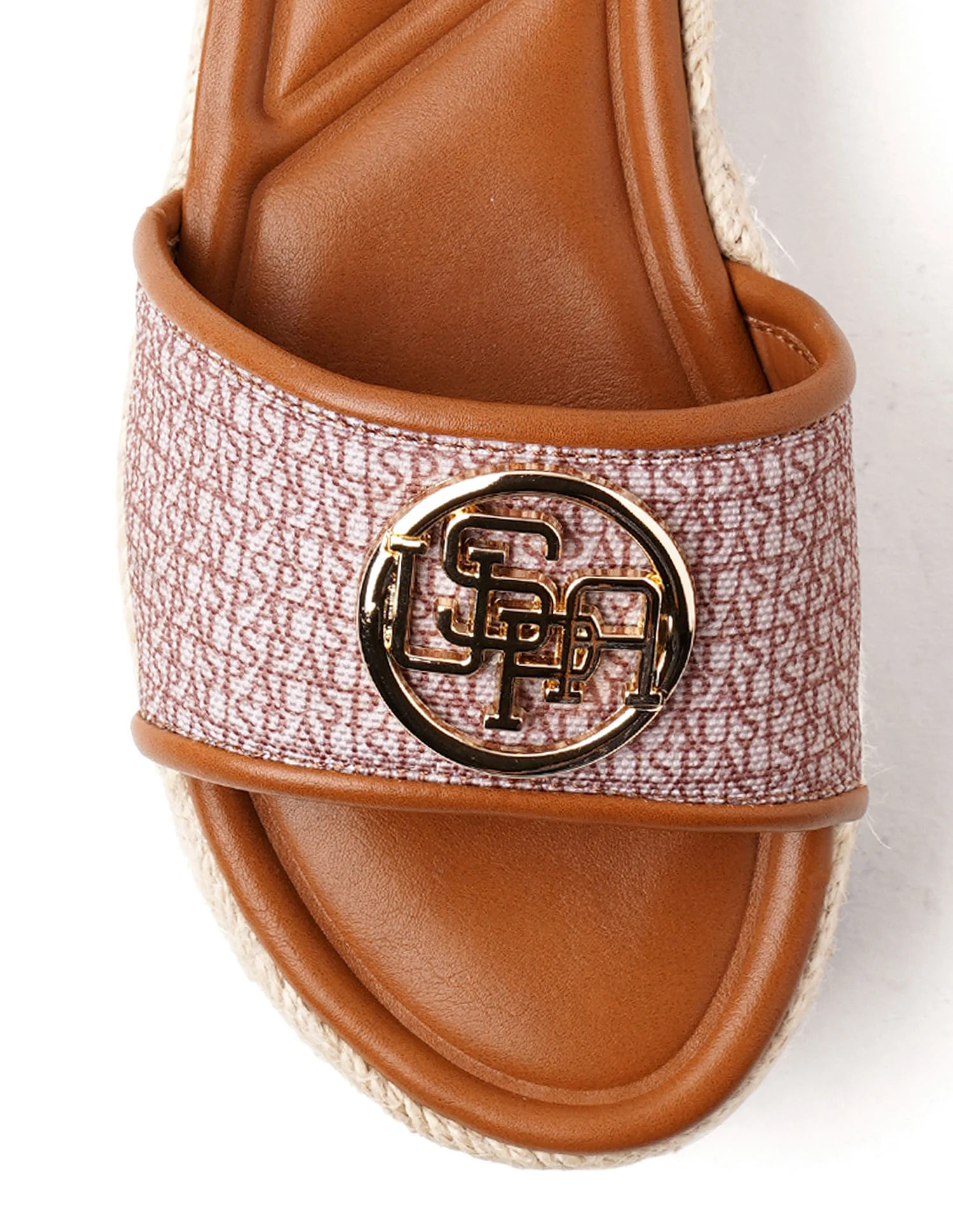 Monogram Vamp Strap Cristina Sandals - Image 8
