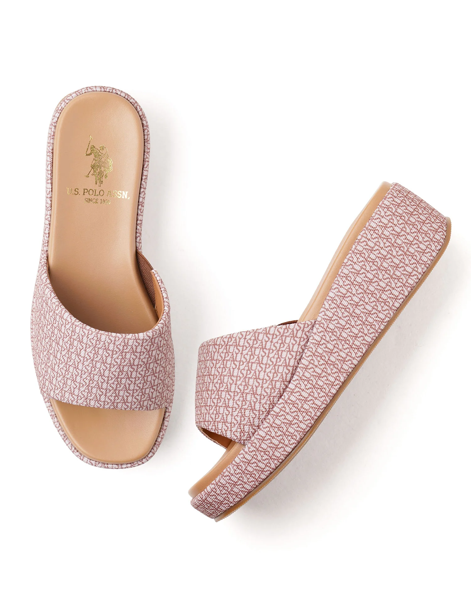 Open Toe Brand Print Savina Sandals - Image 4