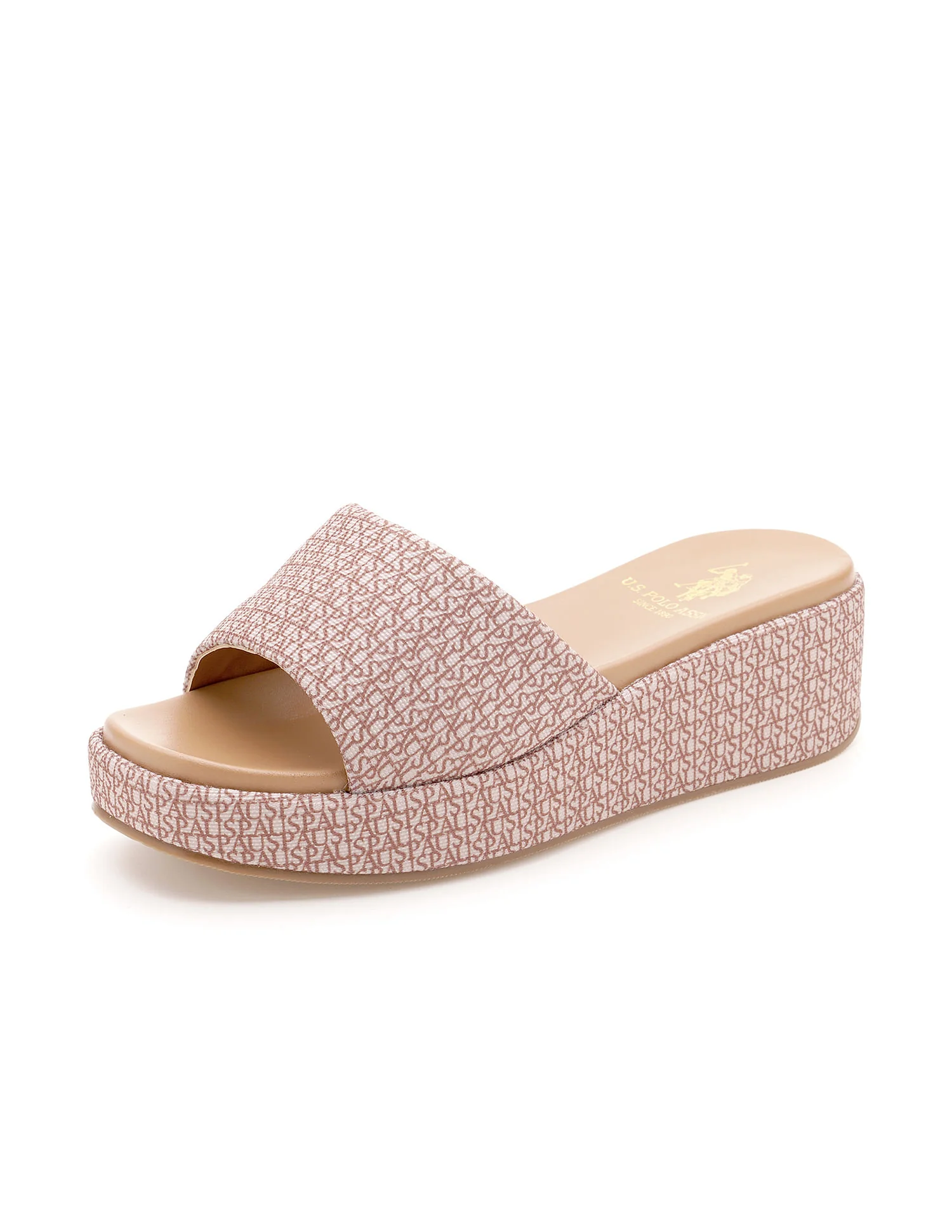 Open Toe Brand Print Savina Sandals - Image 7