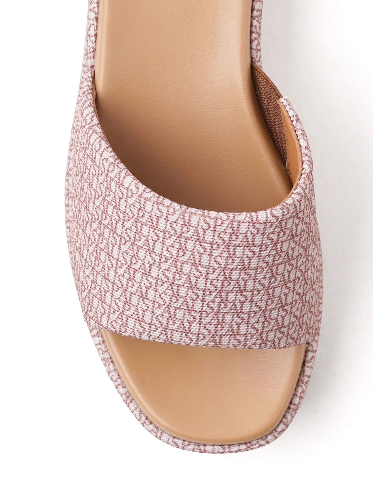 Open Toe Brand Print Savina Sandals - Image 8