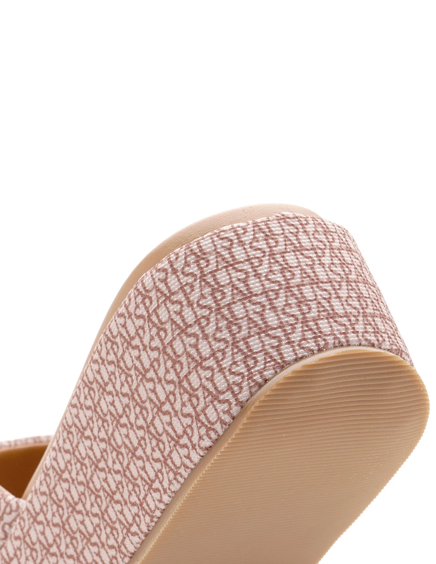 Open Toe Brand Print Savina Sandals - Image 9