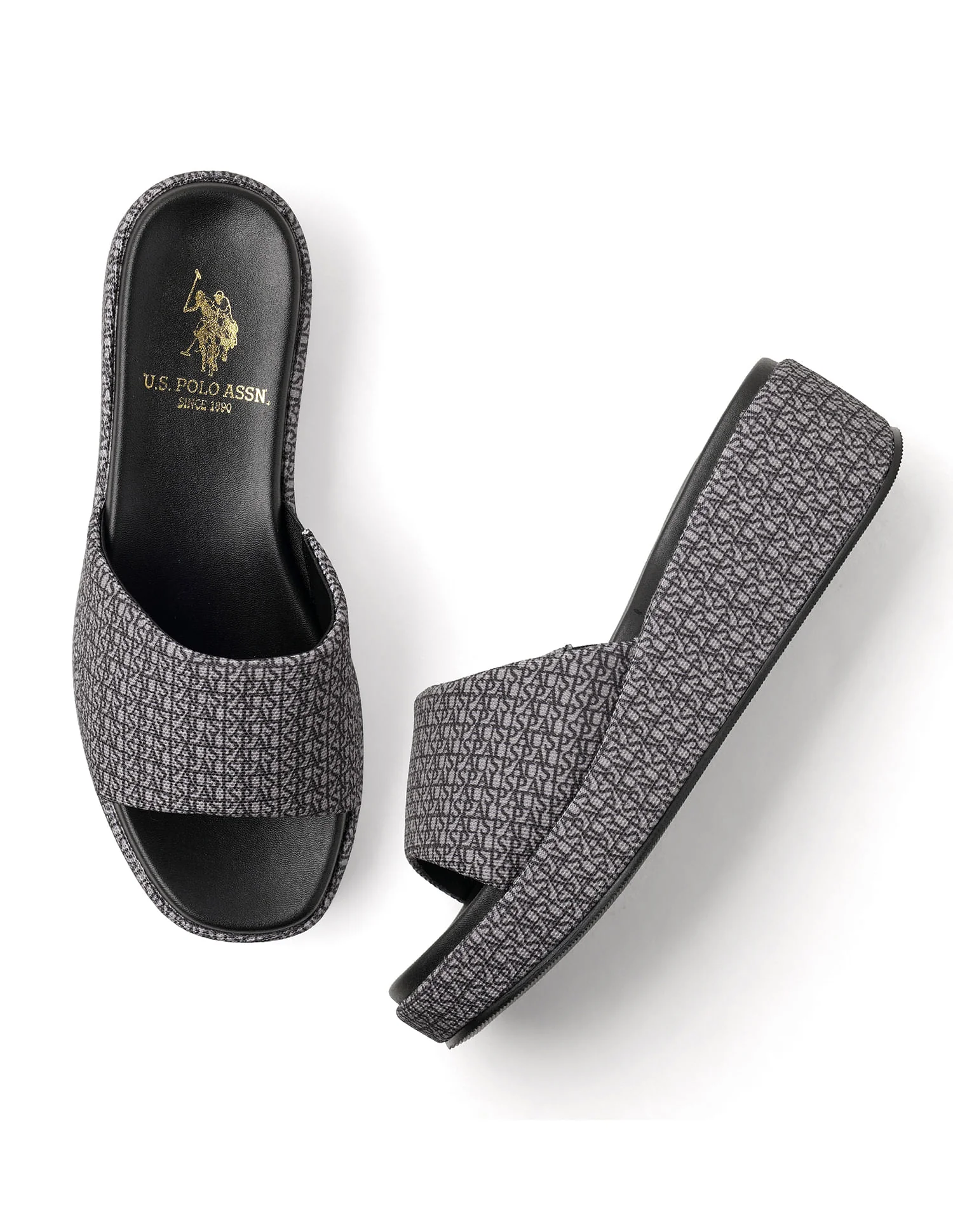 Women Open Toe Brand Print Savina Sandals - Image 3