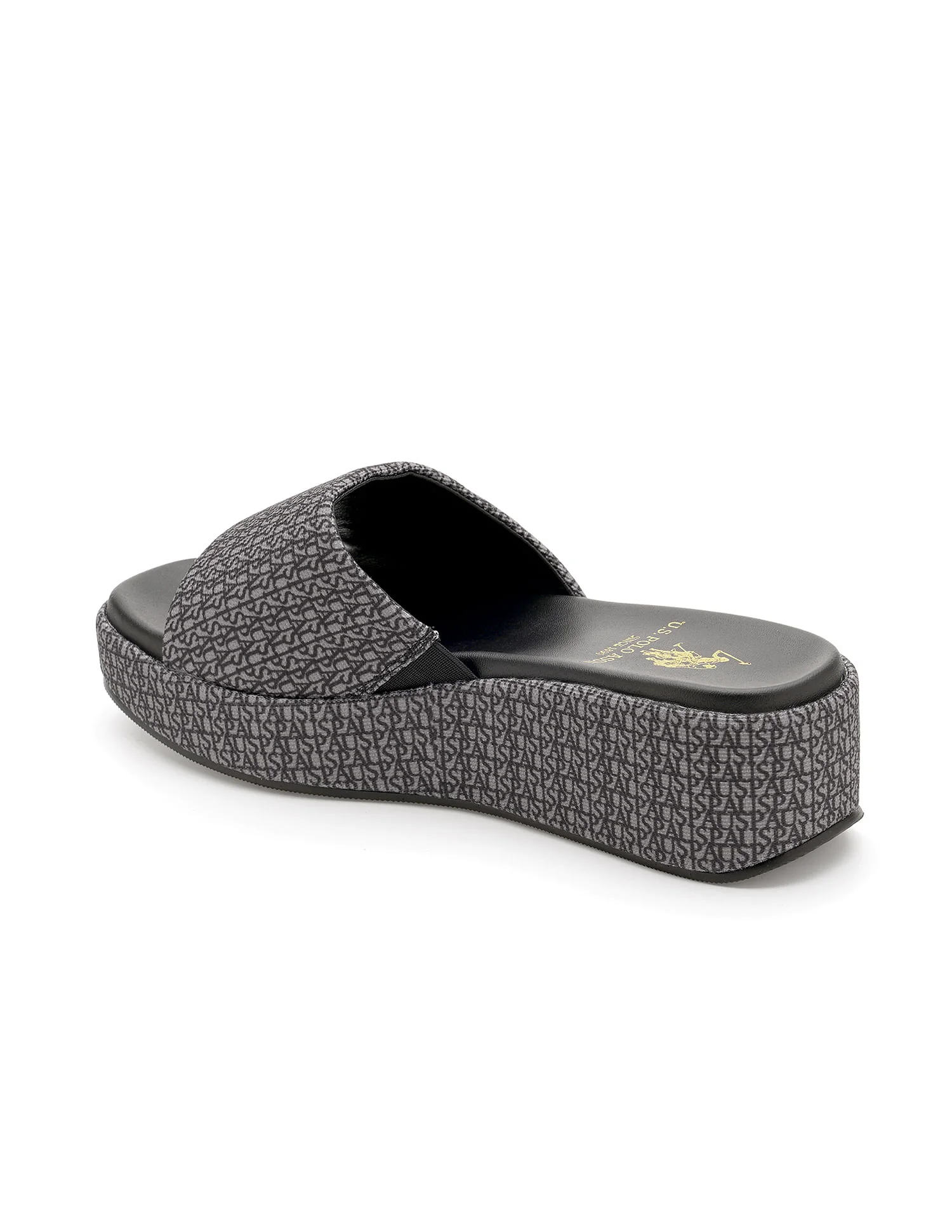 Women Open Toe Brand Print Savina Sandals - Image 4