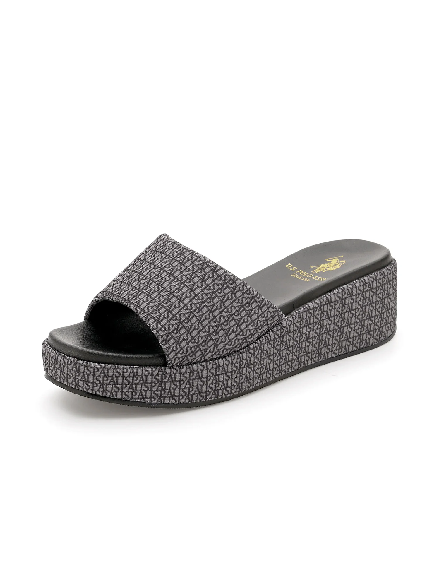 Women Open Toe Brand Print Savina Sandals - Image 7