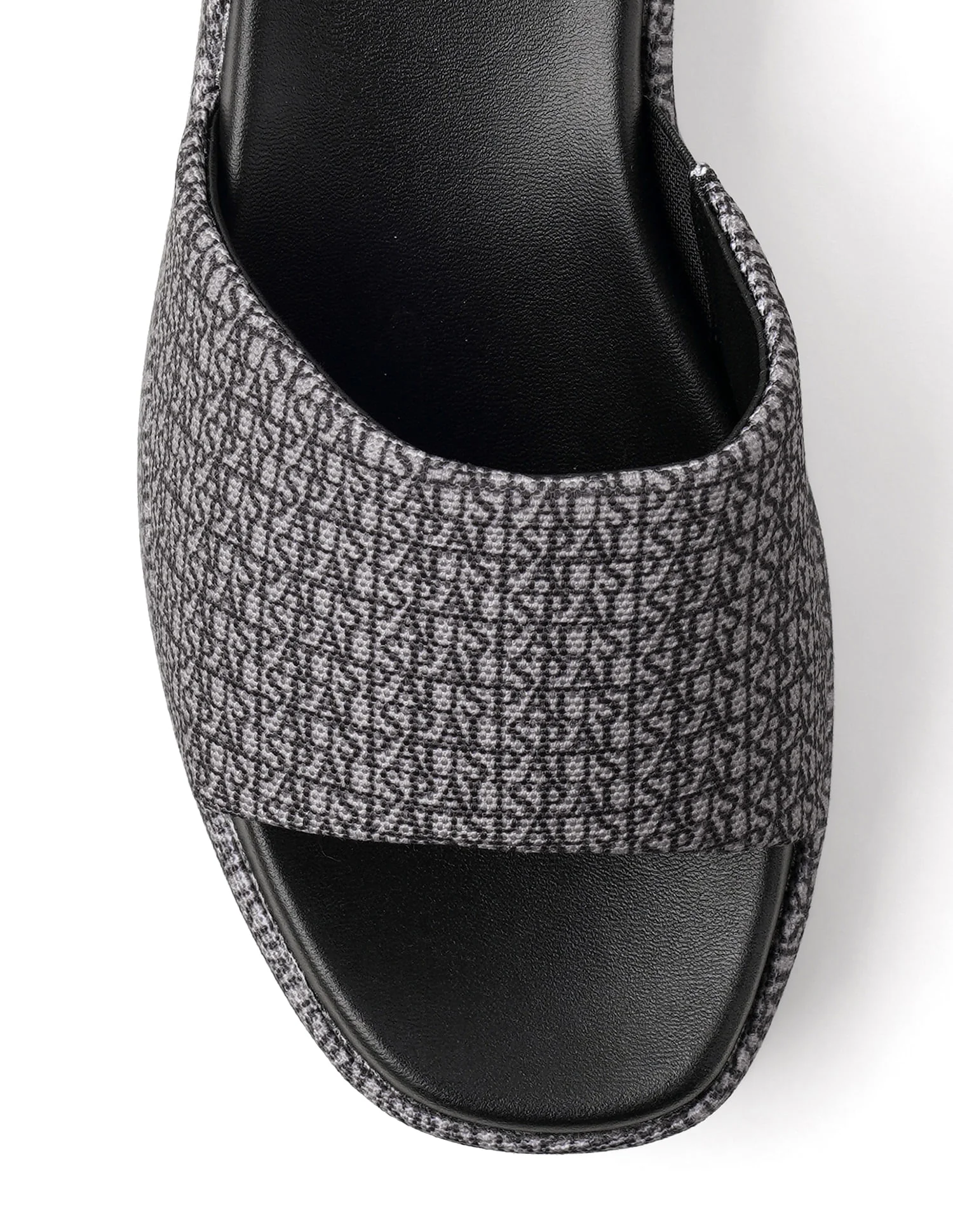 Women Open Toe Brand Print Savina Sandals - Image 8