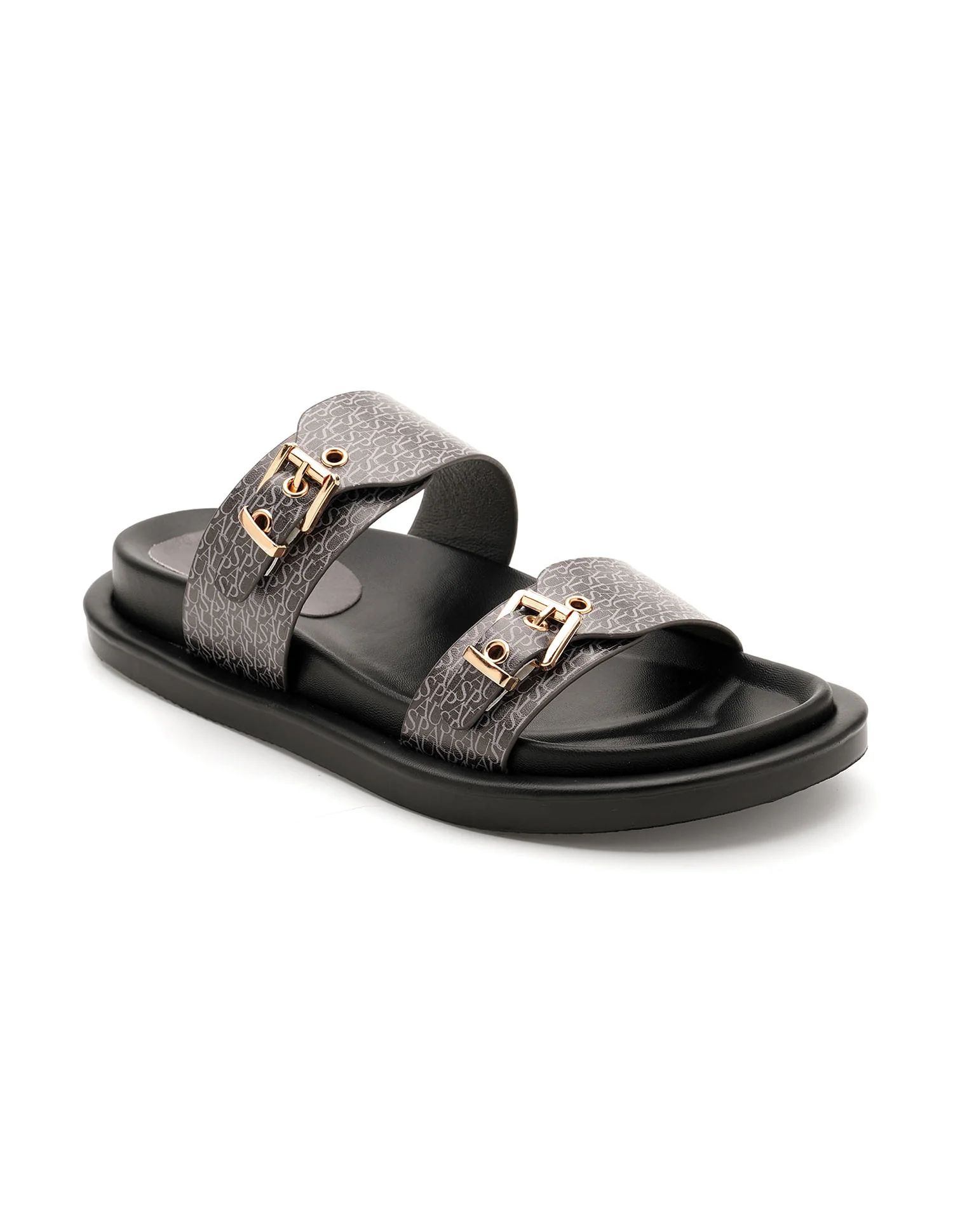 Open Toe Buckle Detail Maria Sandals - Image 3