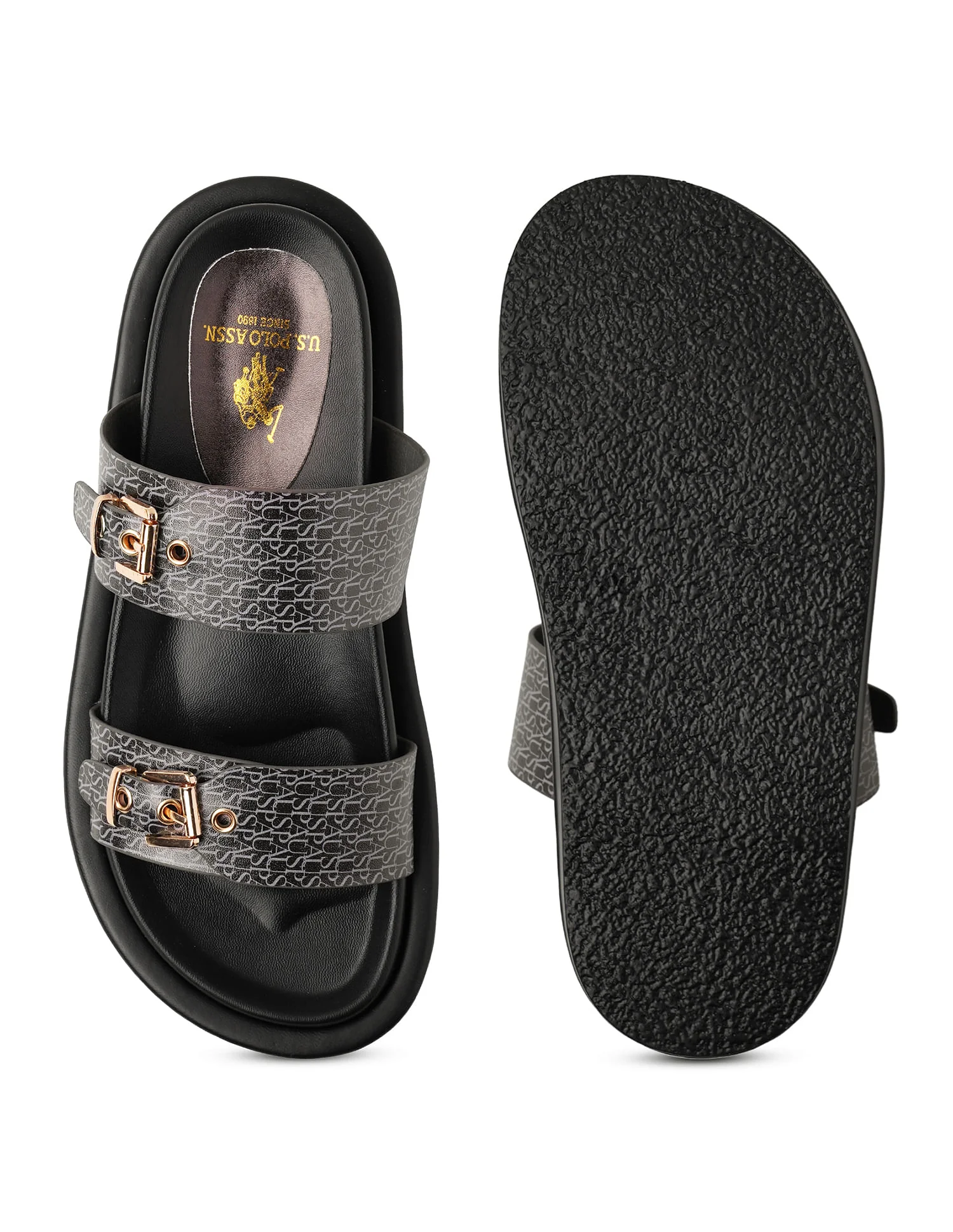 Open Toe Buckle Detail Maria Sandals - Image 7