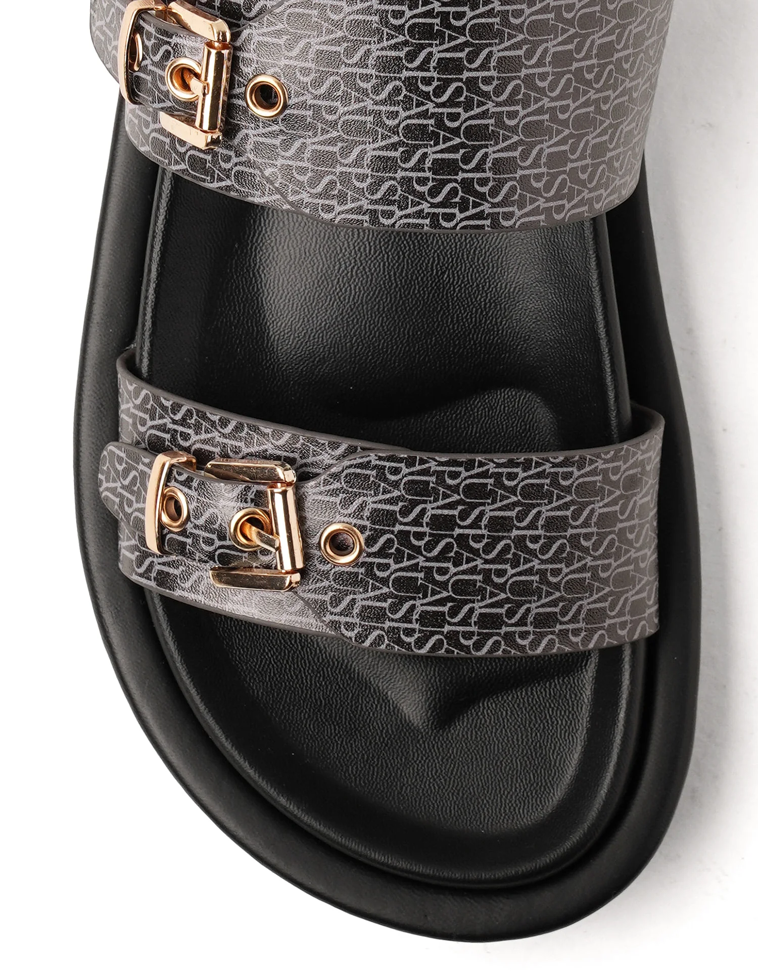 Open Toe Buckle Detail Maria Sandals - Image 9