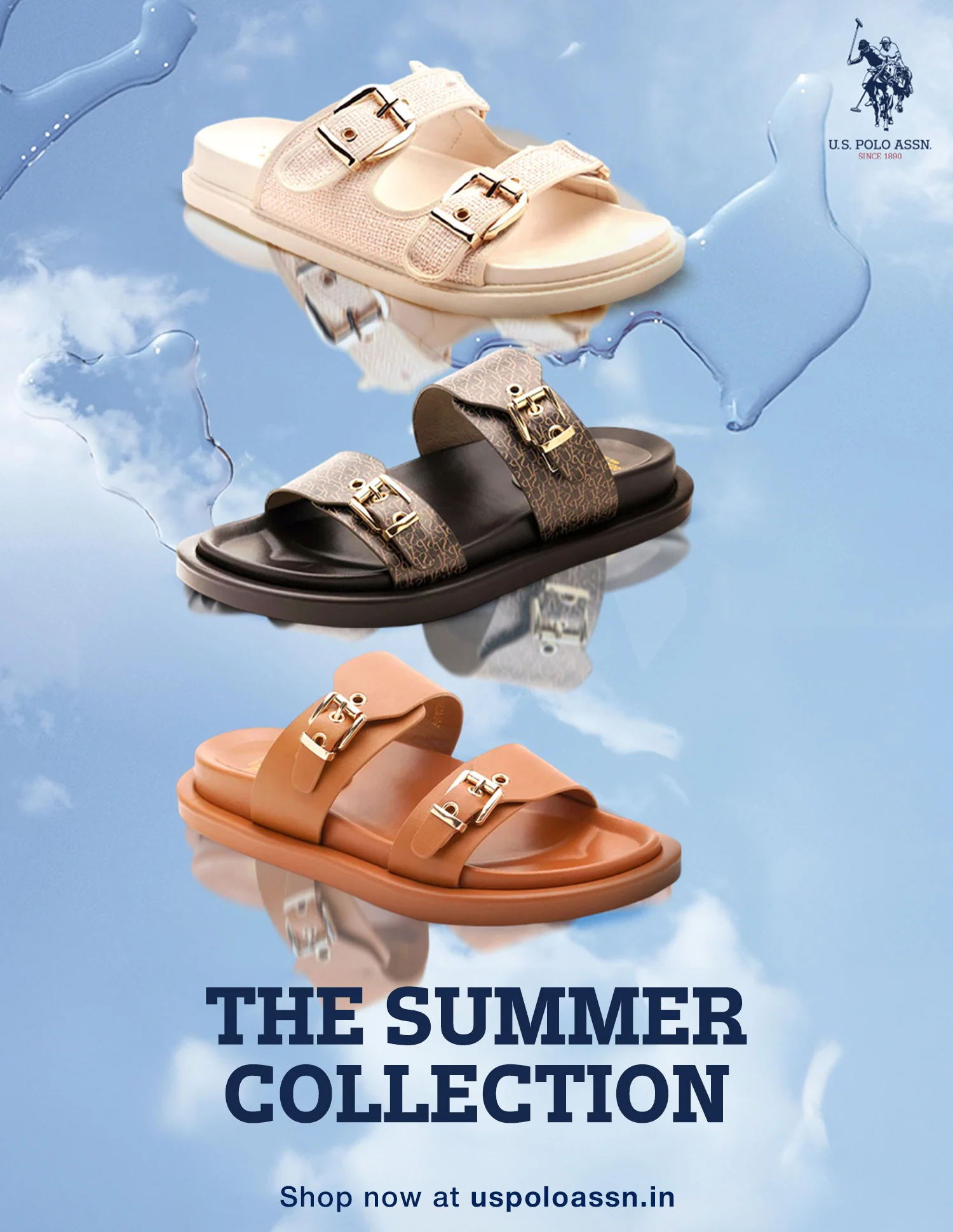 Open Toe Buckle Detail Maria Sandals - Image 2
